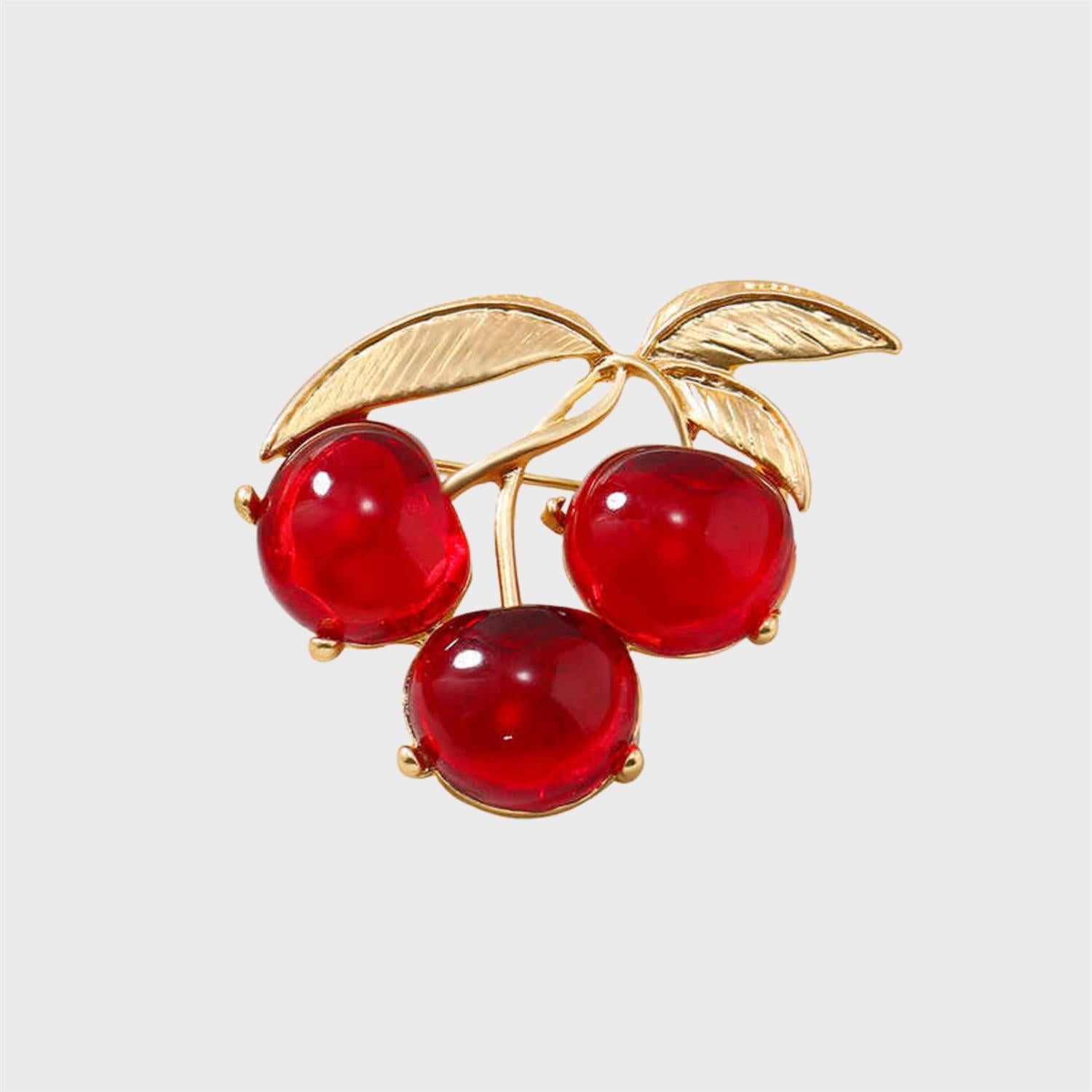 STICKY BESTIE Cherry Brooche