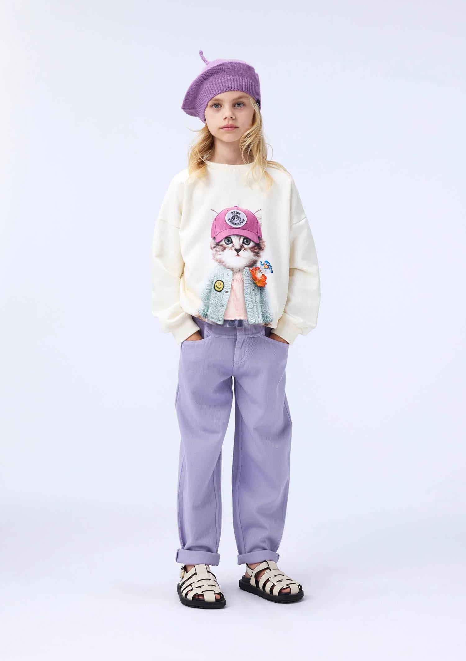 MOLO 4-12ÅR Maxi Sweatshirt Krem