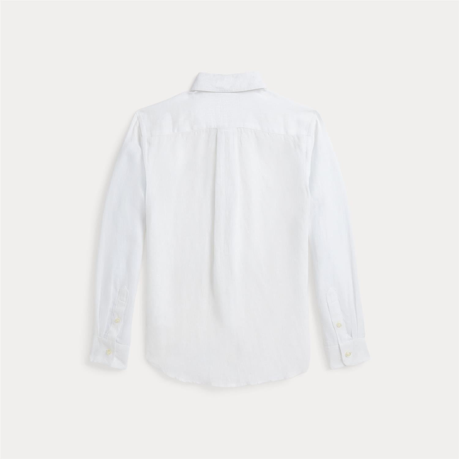 RALPH LAUREN 8-16År Lin skjorte Hvit