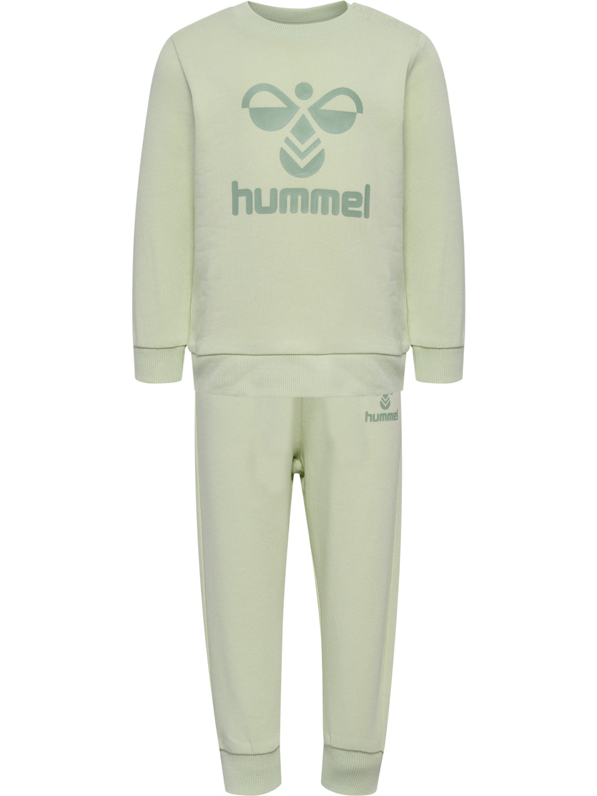 HUMMEL 0-4ÅR Arine crewsuit Pastellgrønn