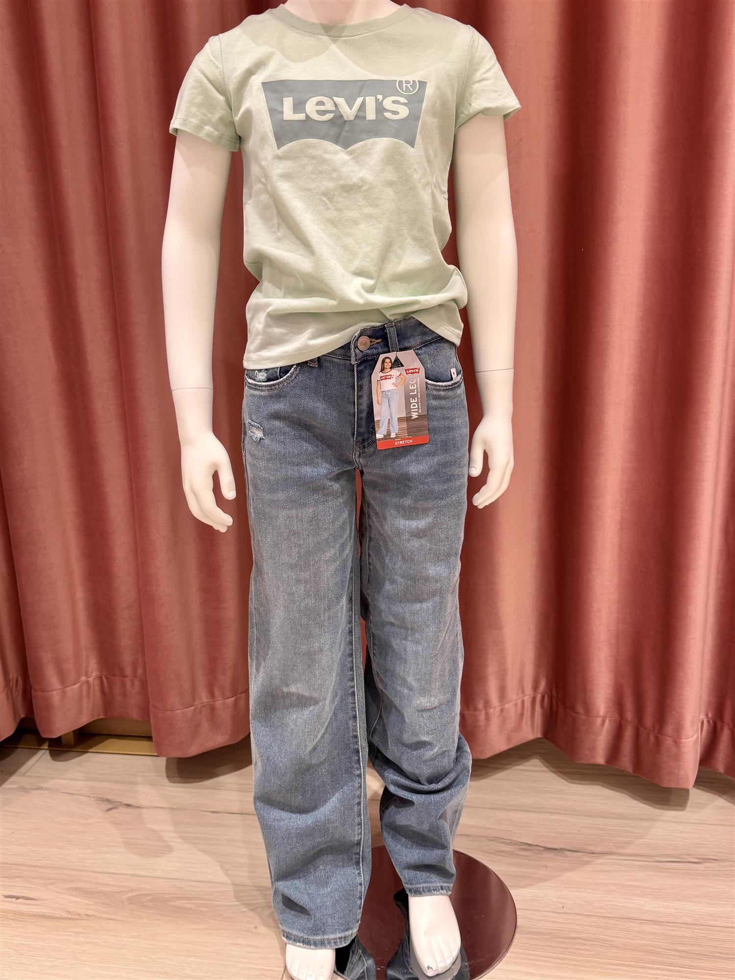 LEVIS Wide Leg - Stretch Jeans Blå