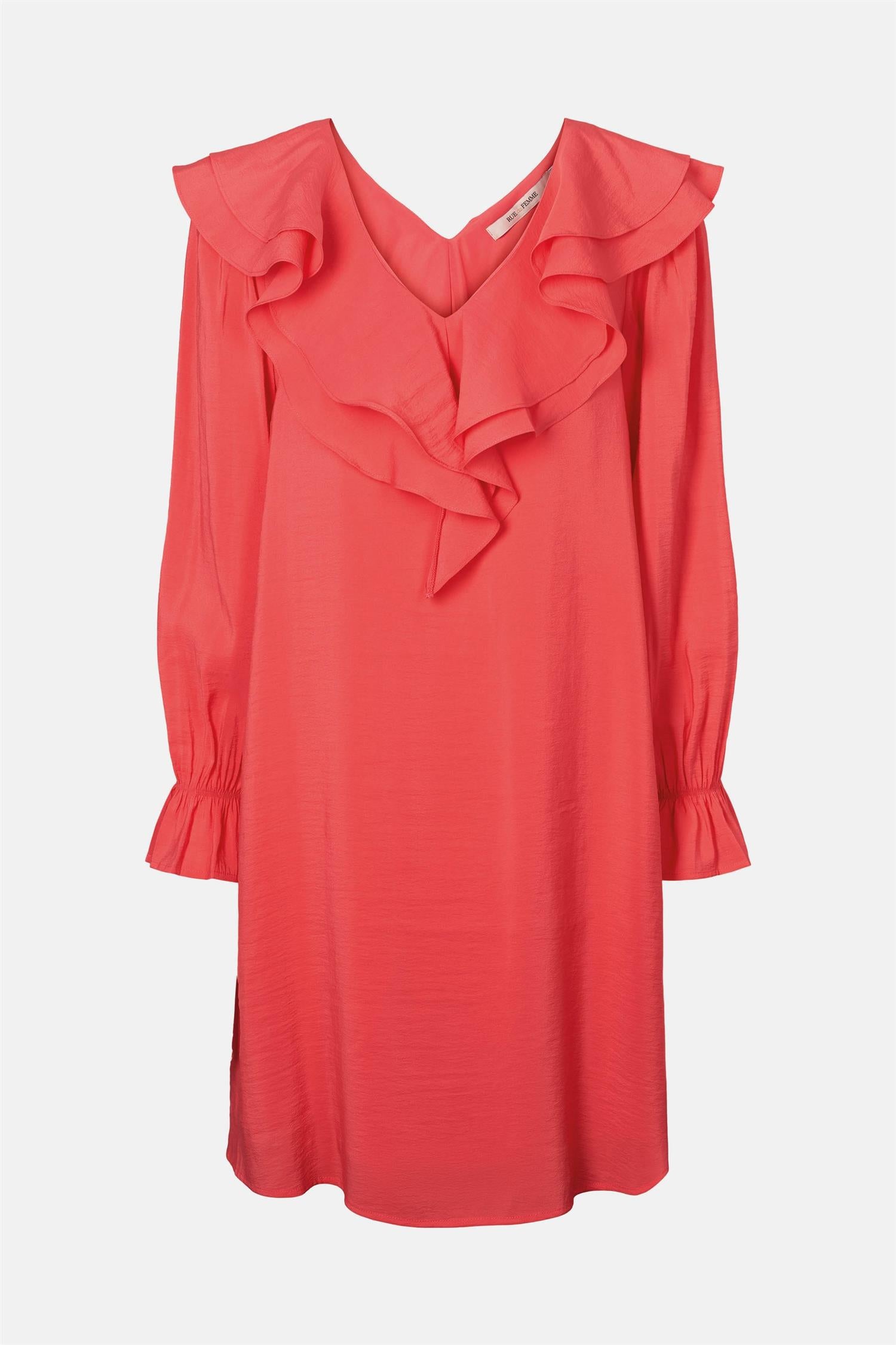 RUE de FEMME Lynnea dress Rød - Farmor Ingvarda