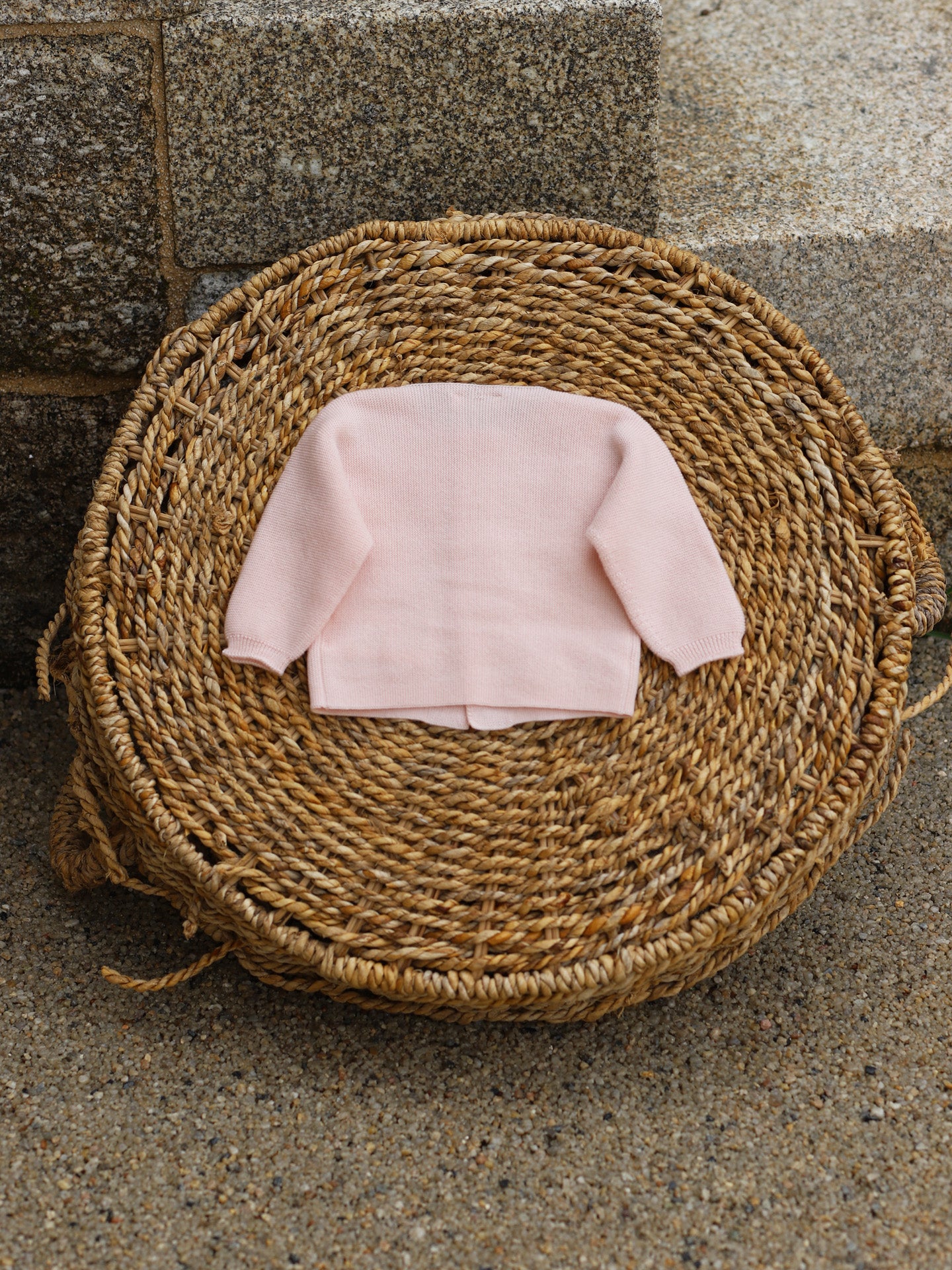 WEDOBLE Strikket Babyjakke,Ull Lys Rosa