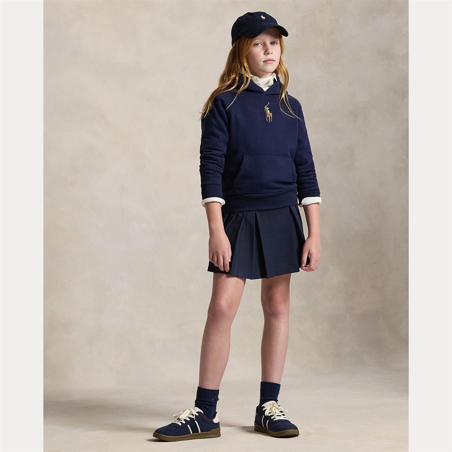 RALPH LAUREN 8-16År Skjørt m/shorts,Jente Mørkeblå