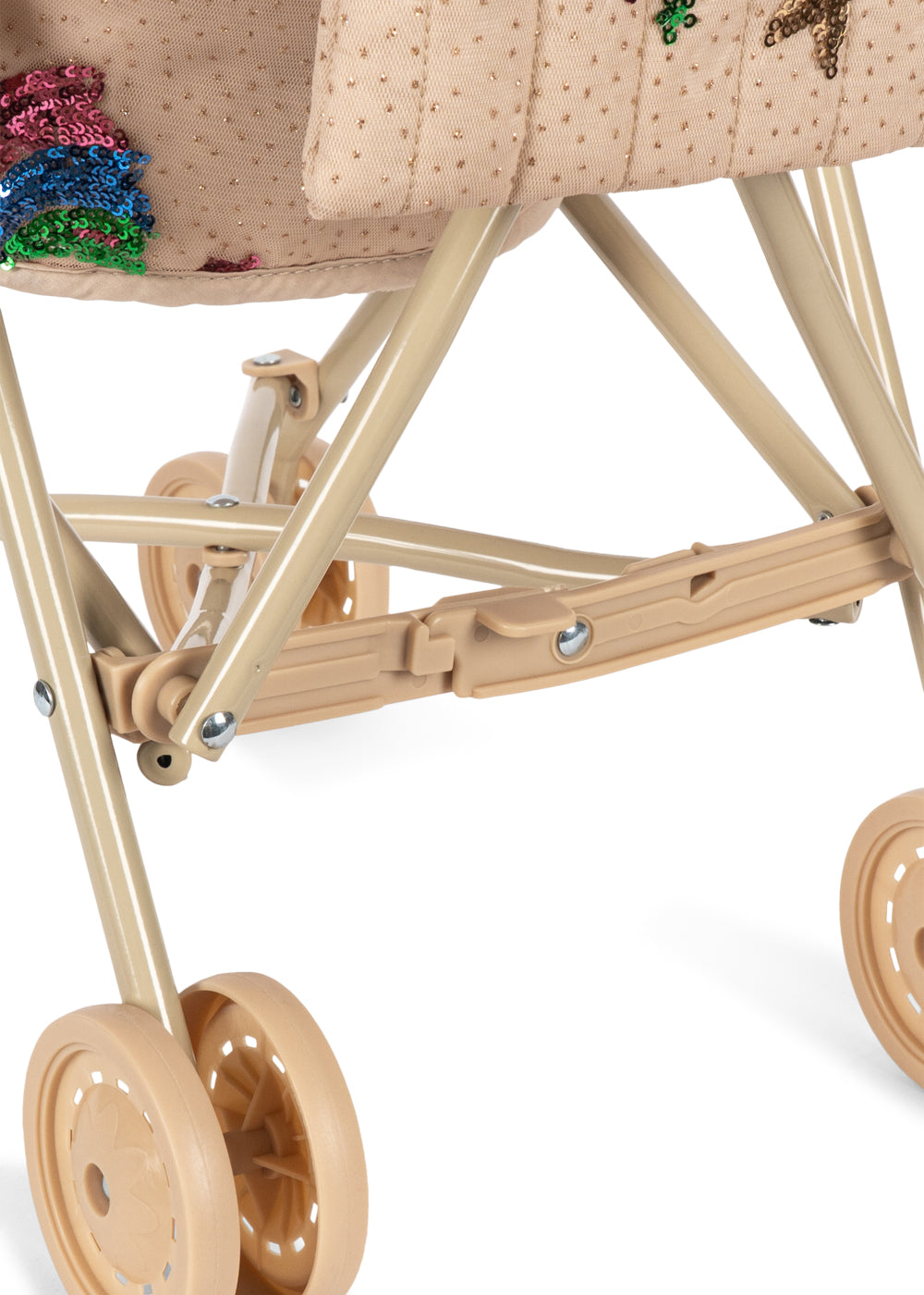 KONGES SLØJD Tulle Doll Stroller,Rainbow