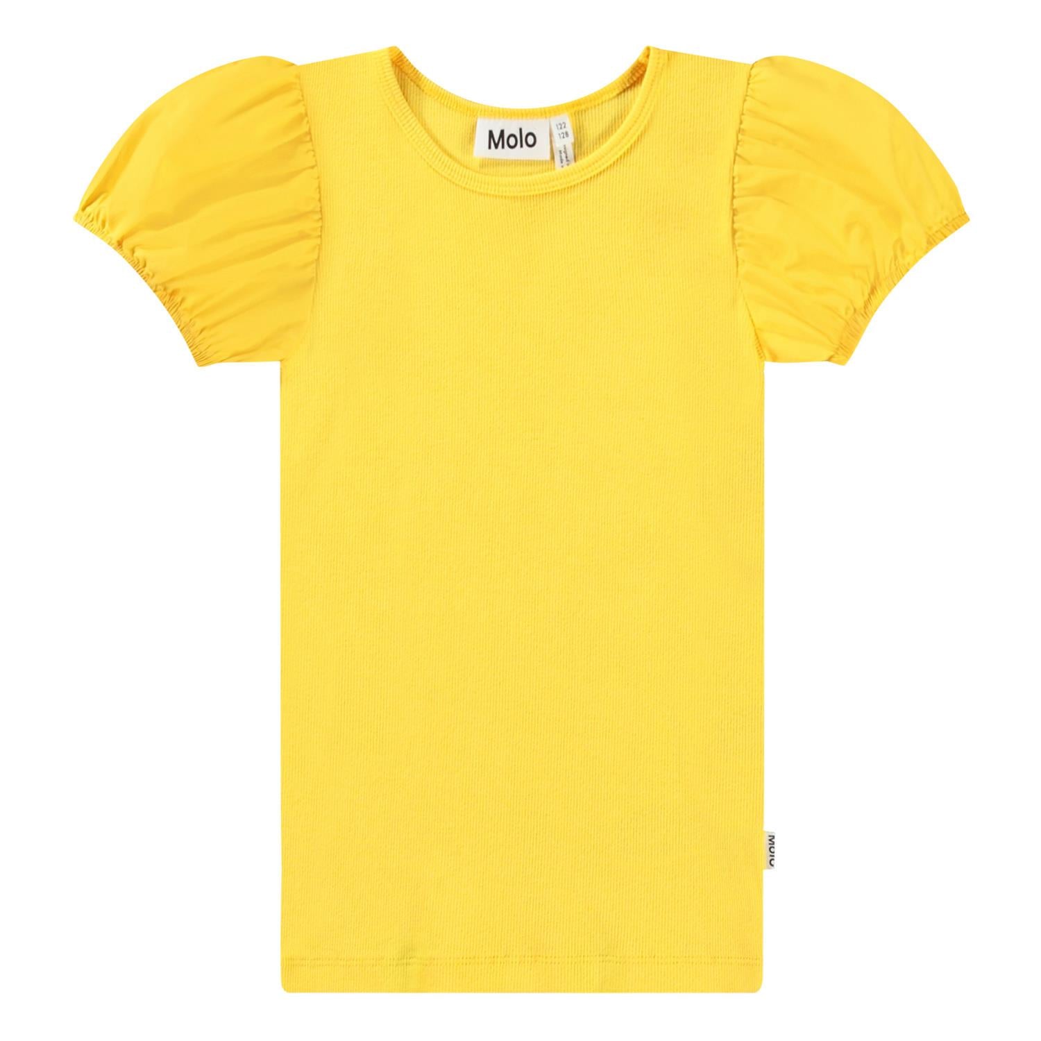 MOLO 4-12ÅR Raluca Topp m/kort erm Gul