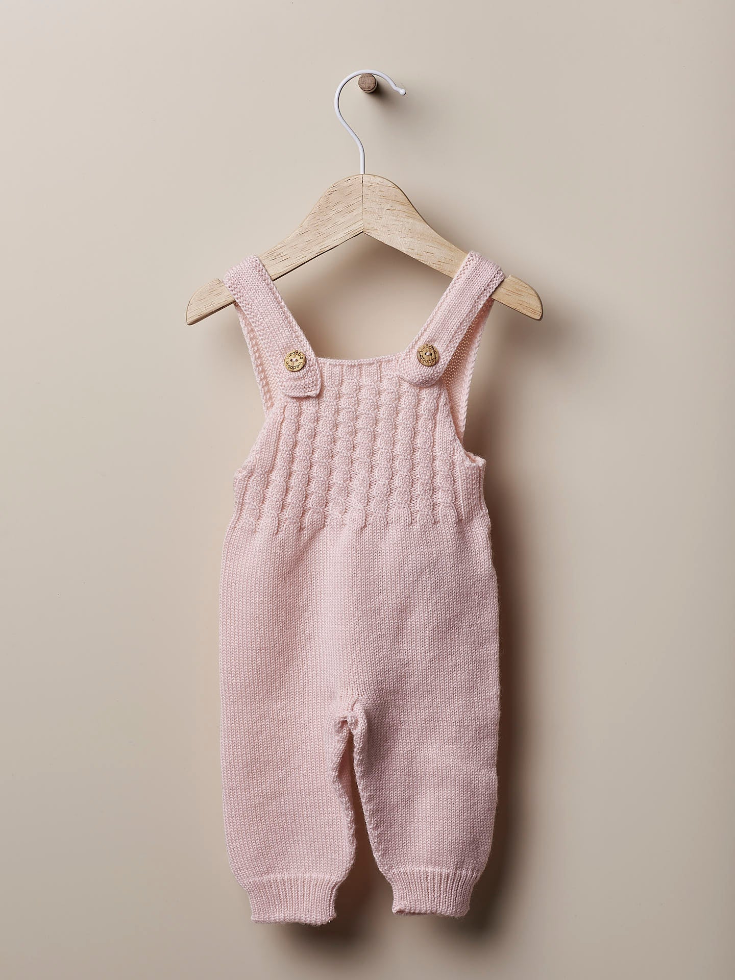 WEDOBLE Strikket Selebukse m/fletter,Ull Rosa