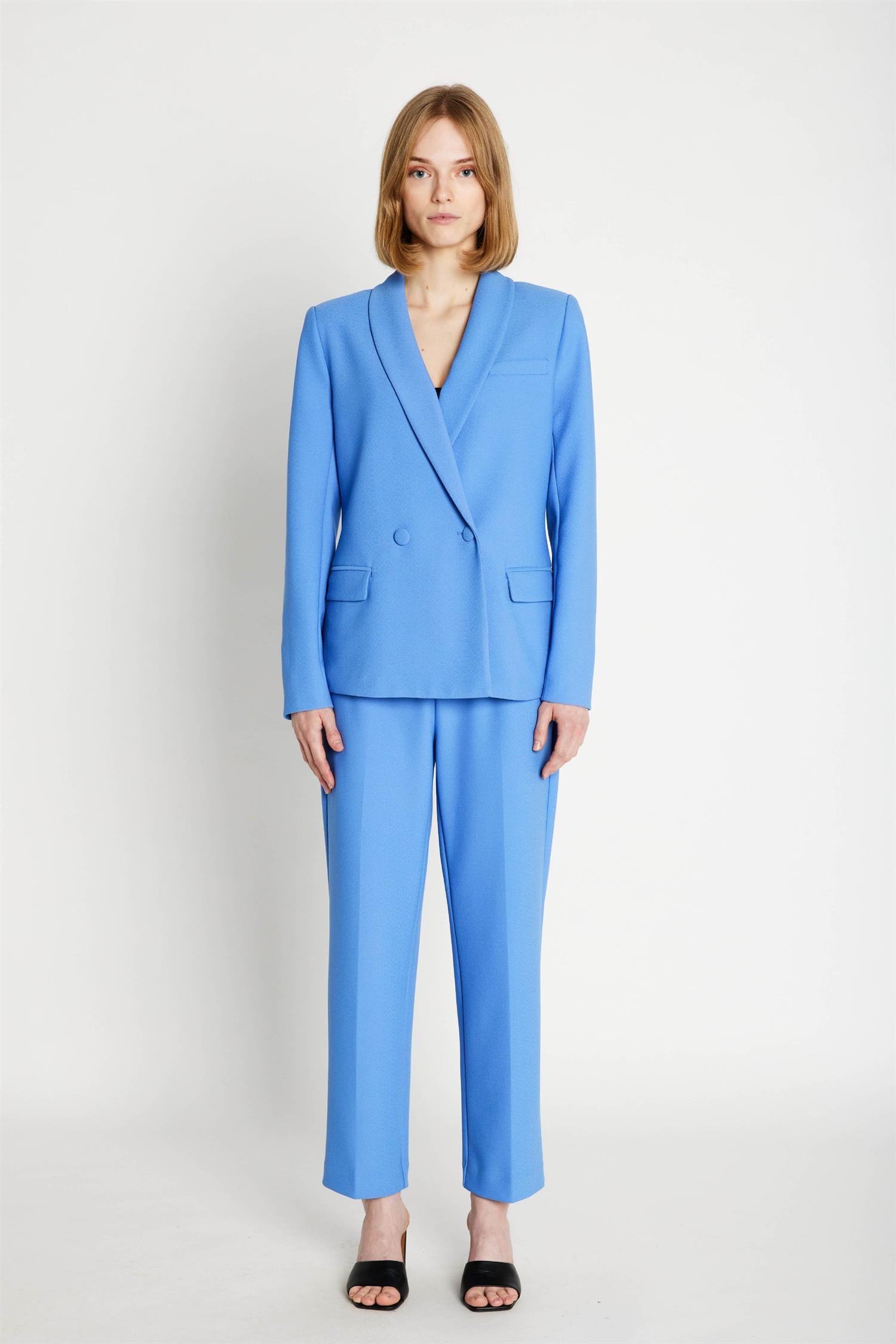 RUE de FEMME Olana Regular Pants Sky Blue
