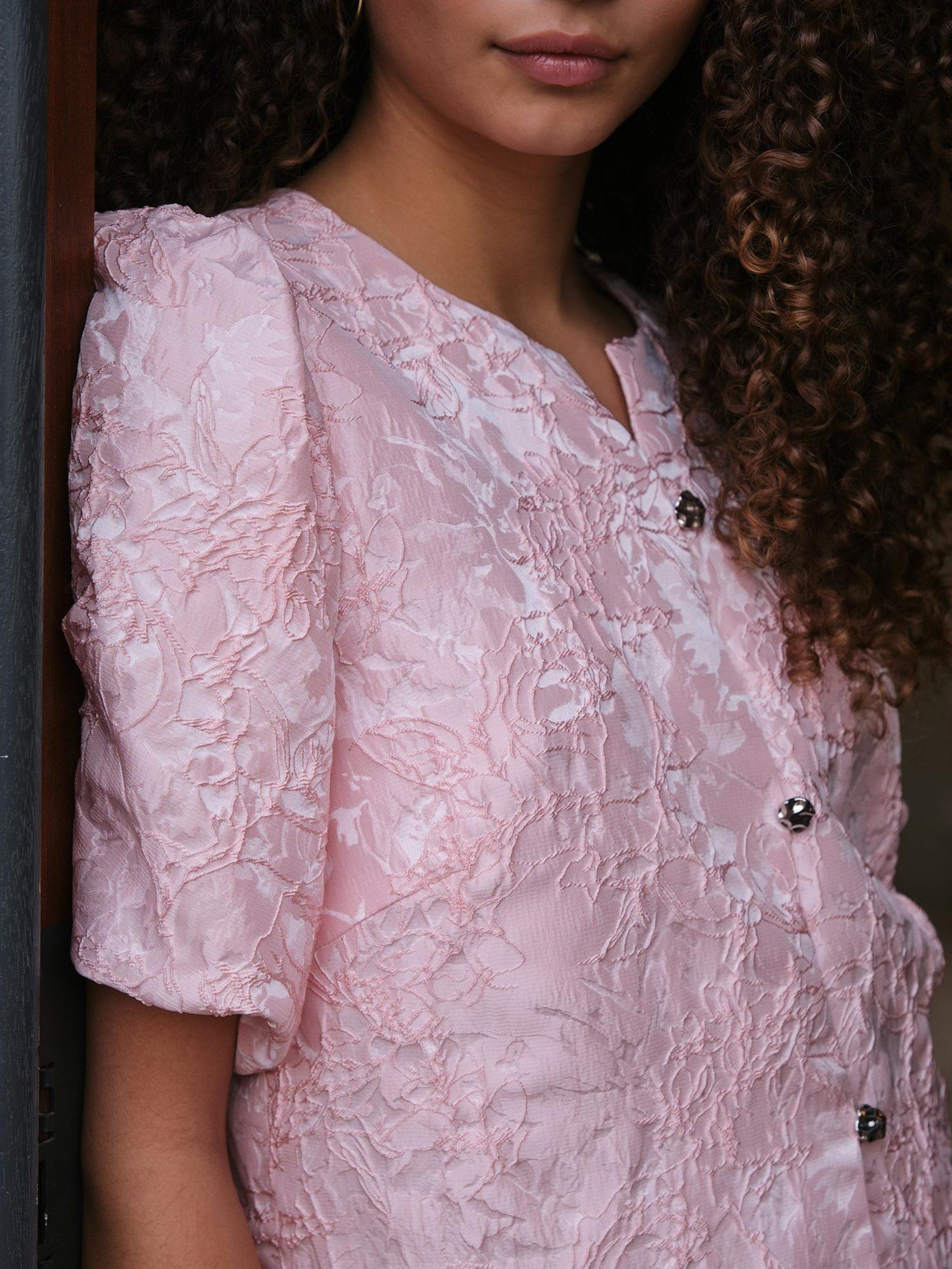 NEO NOIR Aisa Soft Brocade Blouse - Farmor Ingvarda