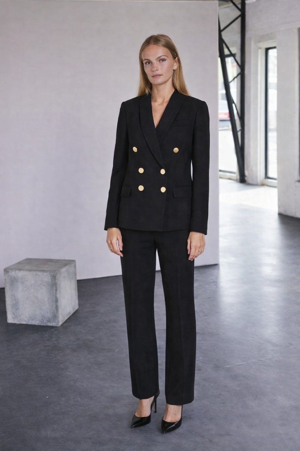 RUE de FEMME Olana Wide Pants Sort - Farmor Ingvarda