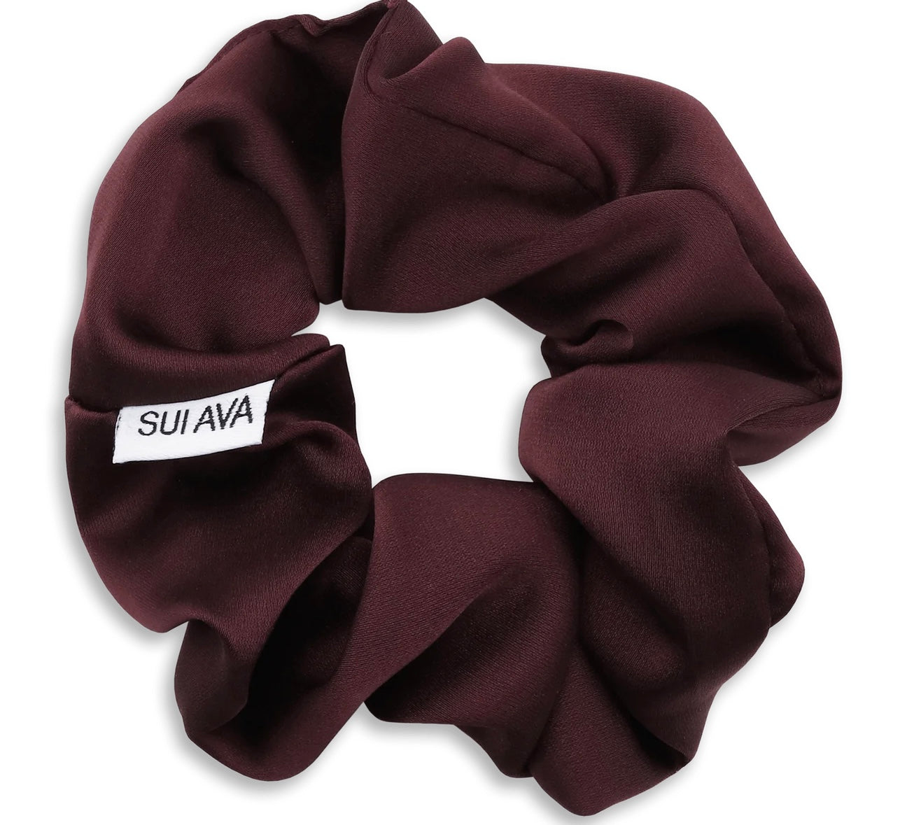 SUI AVA Ribbon Scrunchie Burgundy