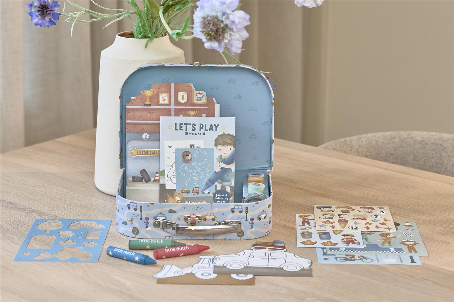 LITTLE DUTCH Kreativ Koffert,Vehicles