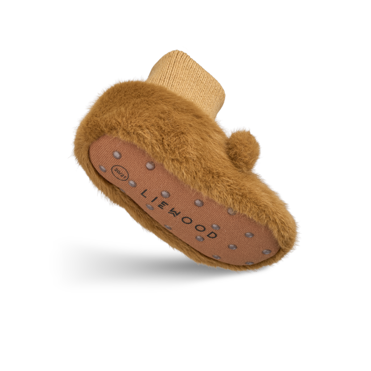 LIEWOOD Beth Bear Plush Slippers Brun