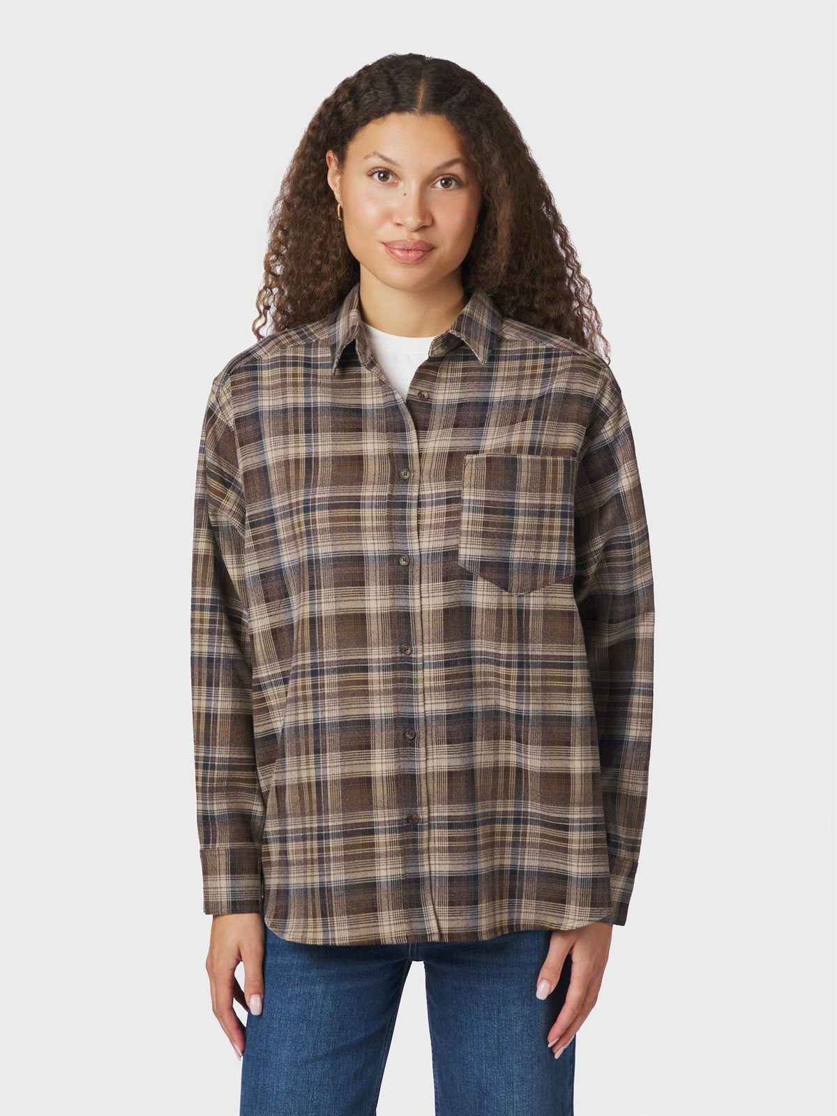NEO NOIR Dalma Flannel Check Shirt