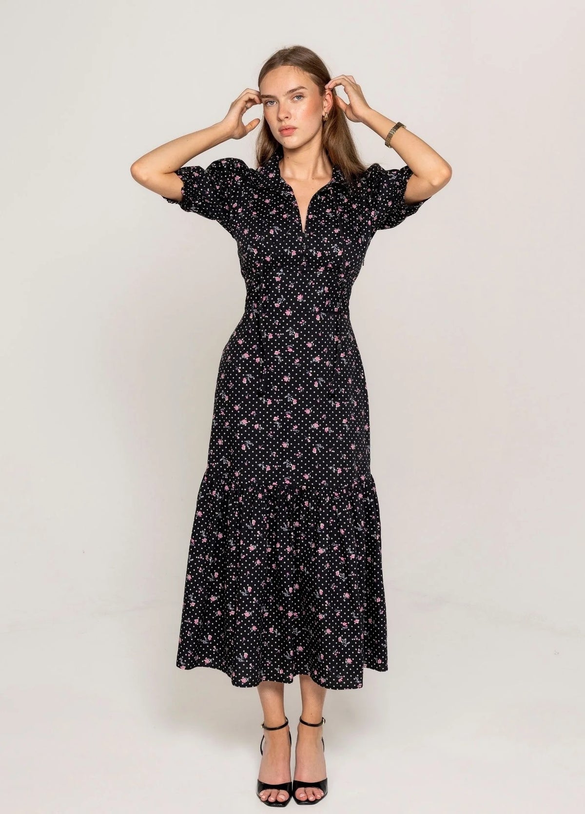 MISSMAYA Agatha Dress Polka Bloom