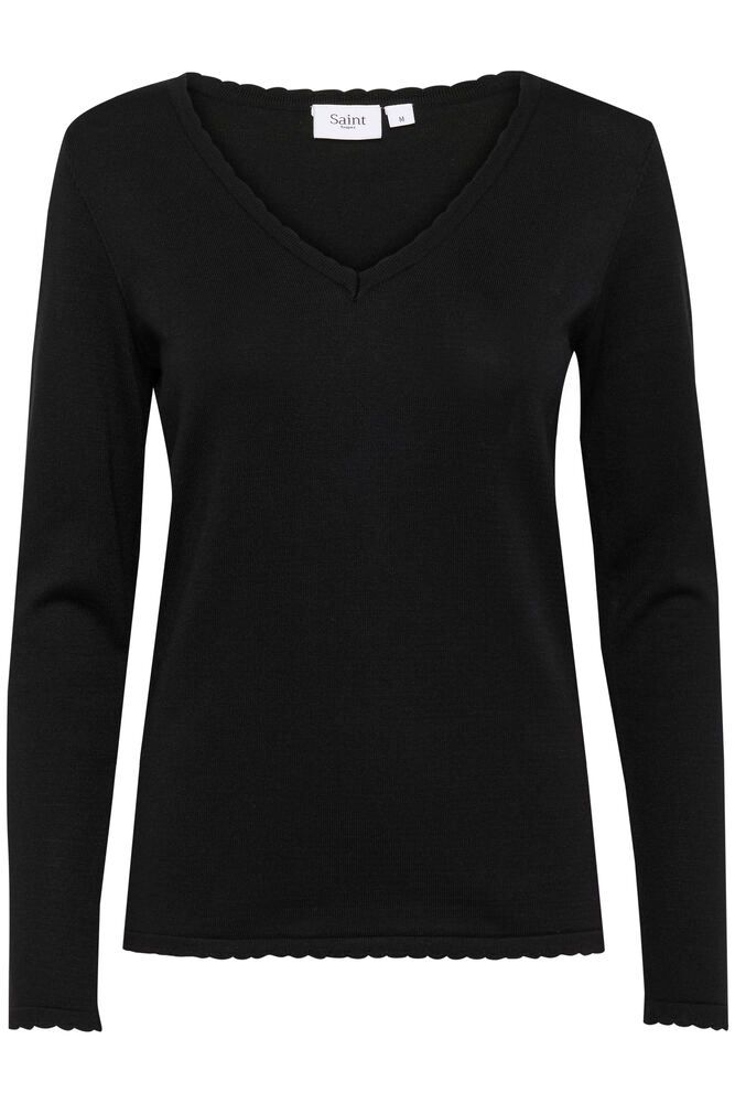 SAINT TROPEZ Mila Ls V-Neck Pullover