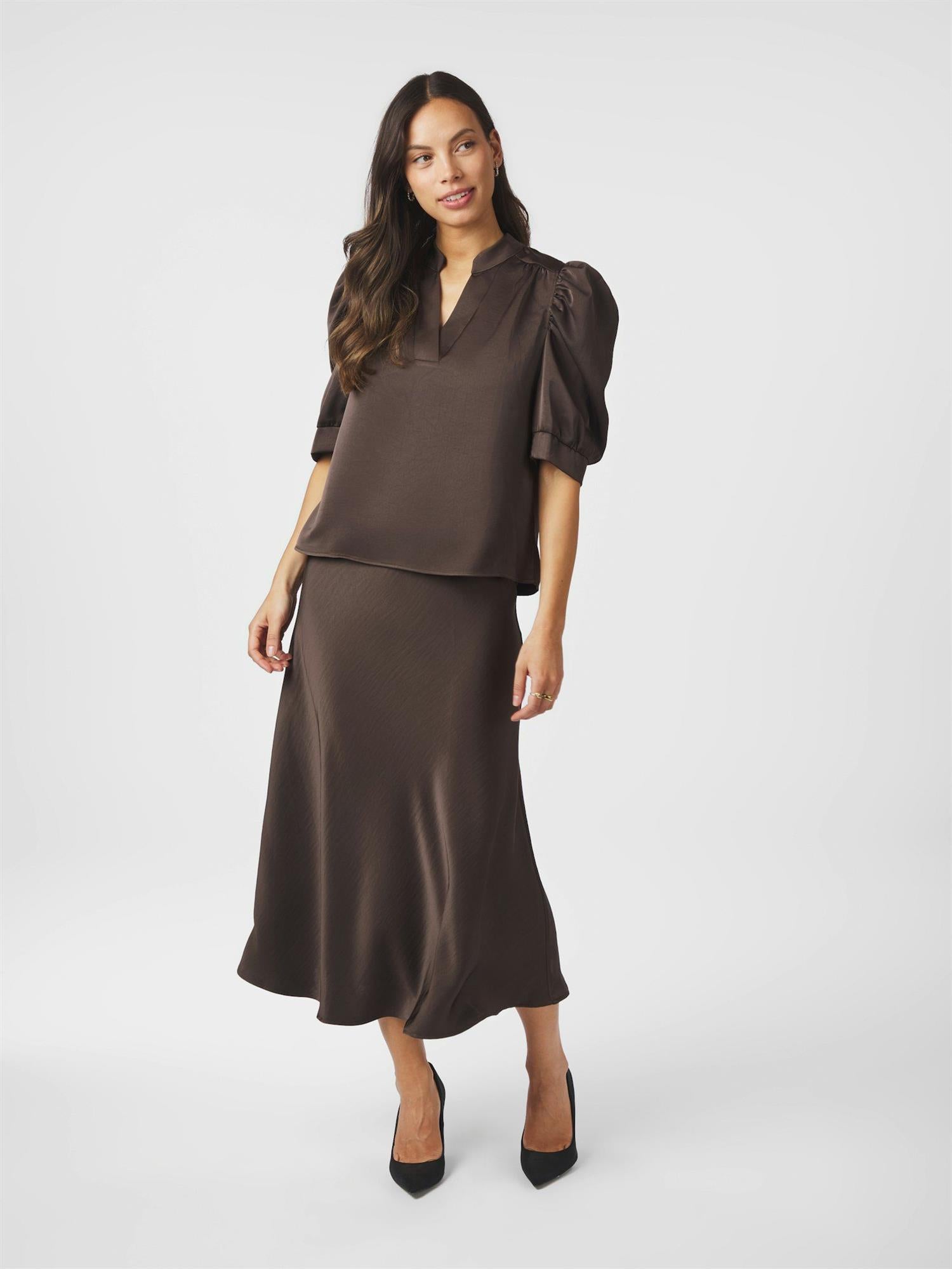 NEO NOIR Roella Heavy Sateen Blouse