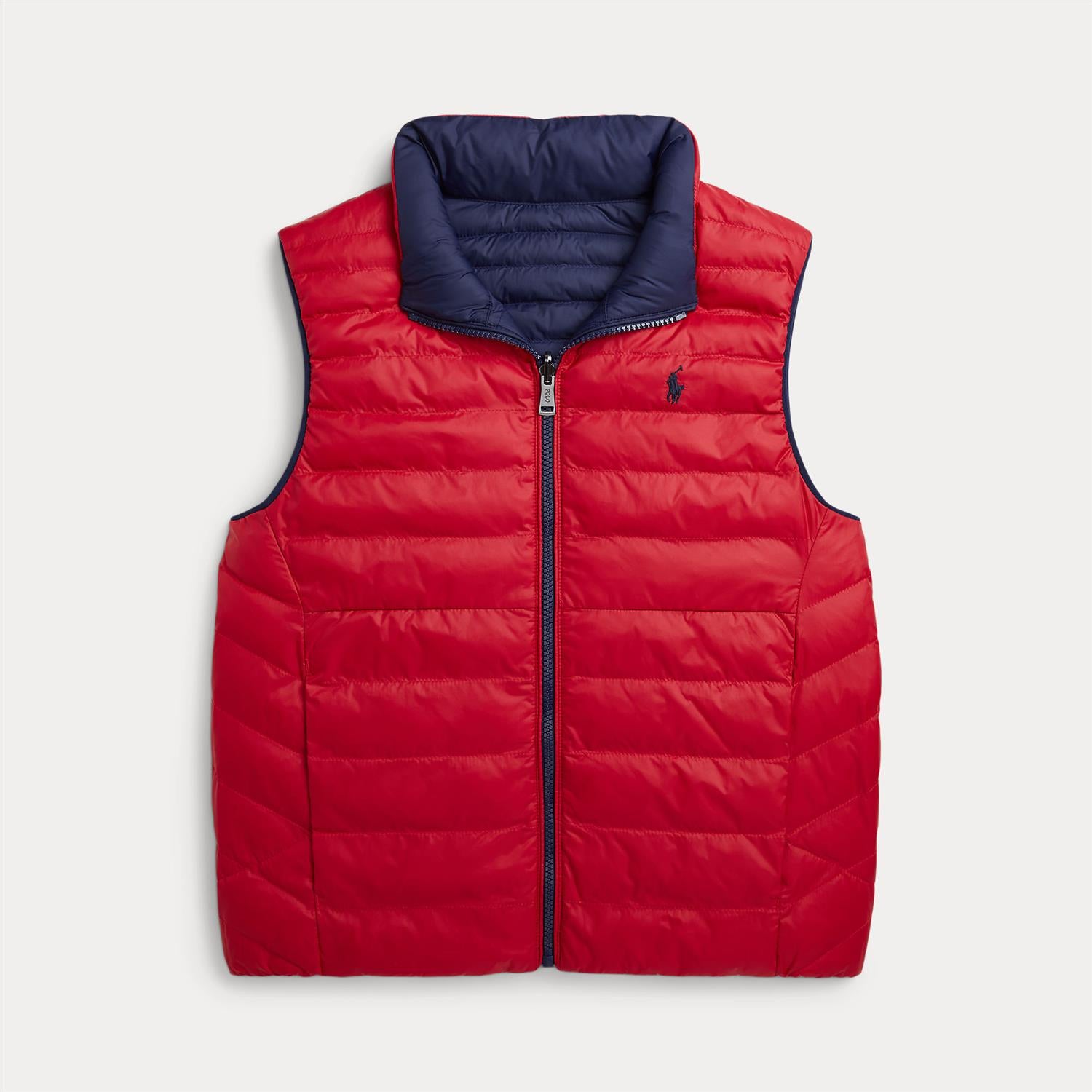 RALPH LAUREN 8-16År Reversible Terra Outerwear Vest,Teens Mørkeblå/Rød