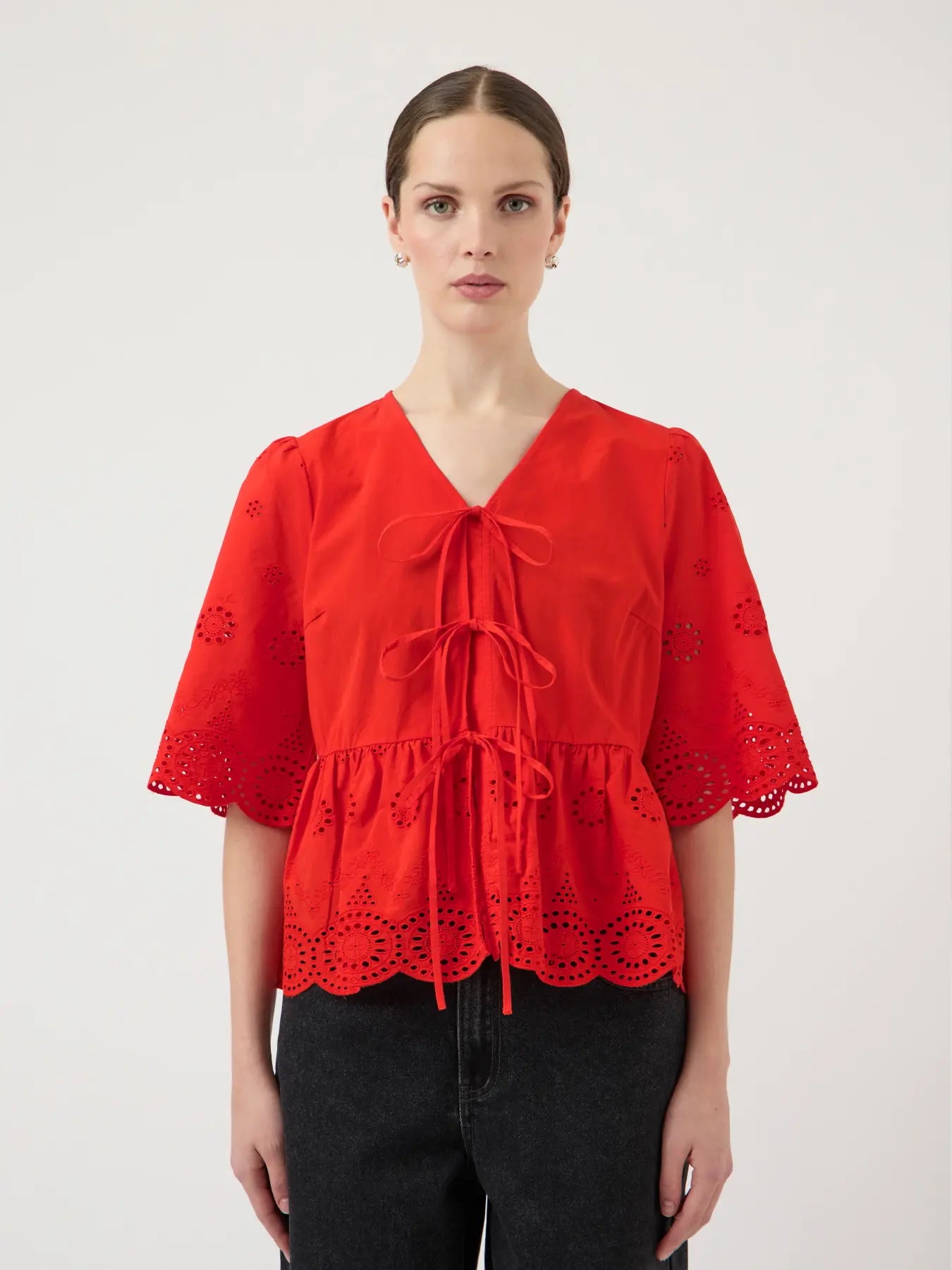 YAS Yascornelia 2/4 Tie Top - Farmor Ingvarda