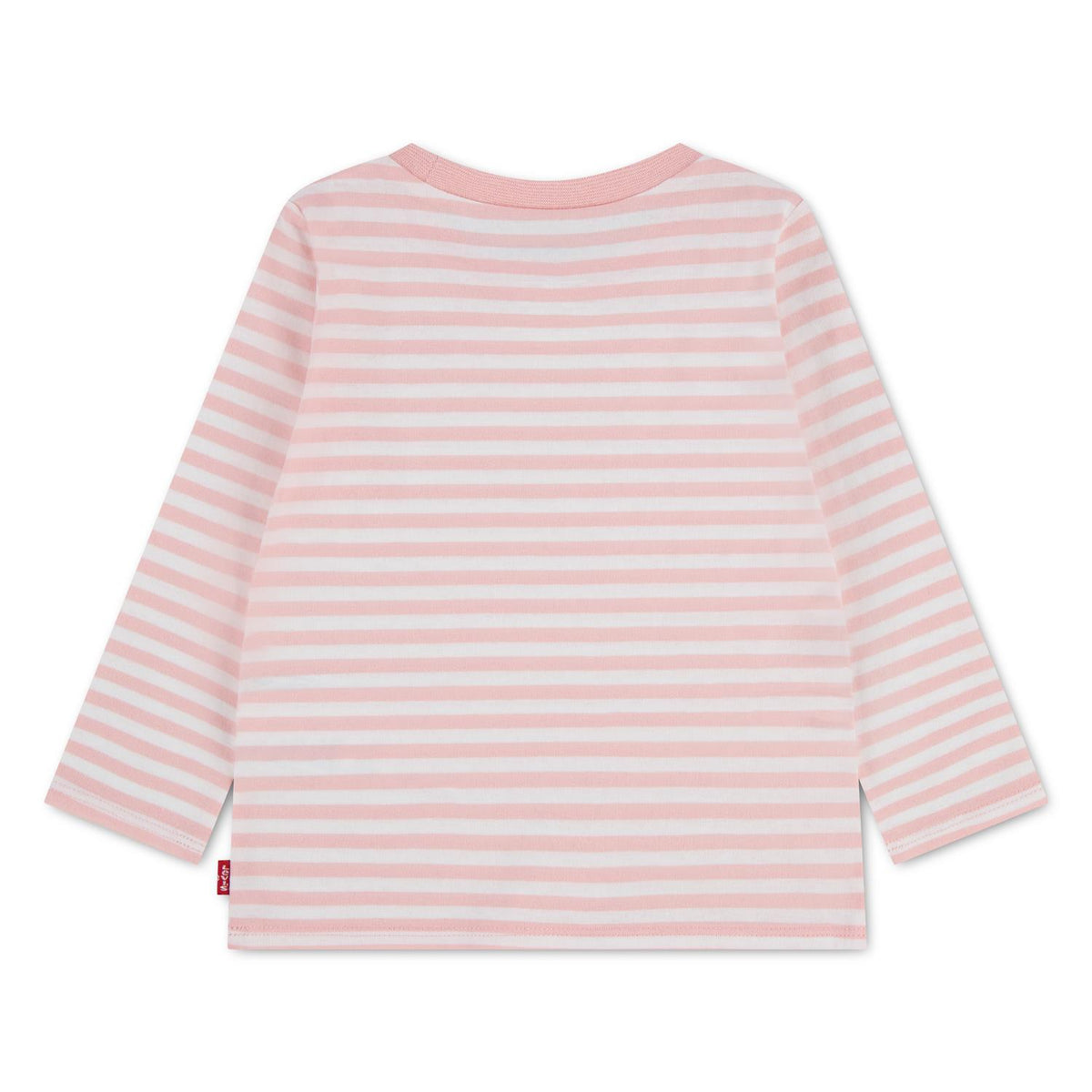 LEVIS 0-3ÅR Stripet Longsleeve Lys Rosa