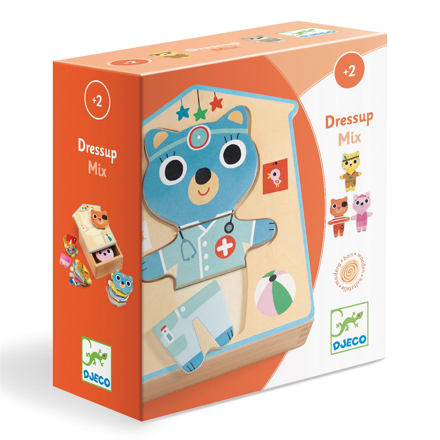 DJECO Puslespill dressup mix