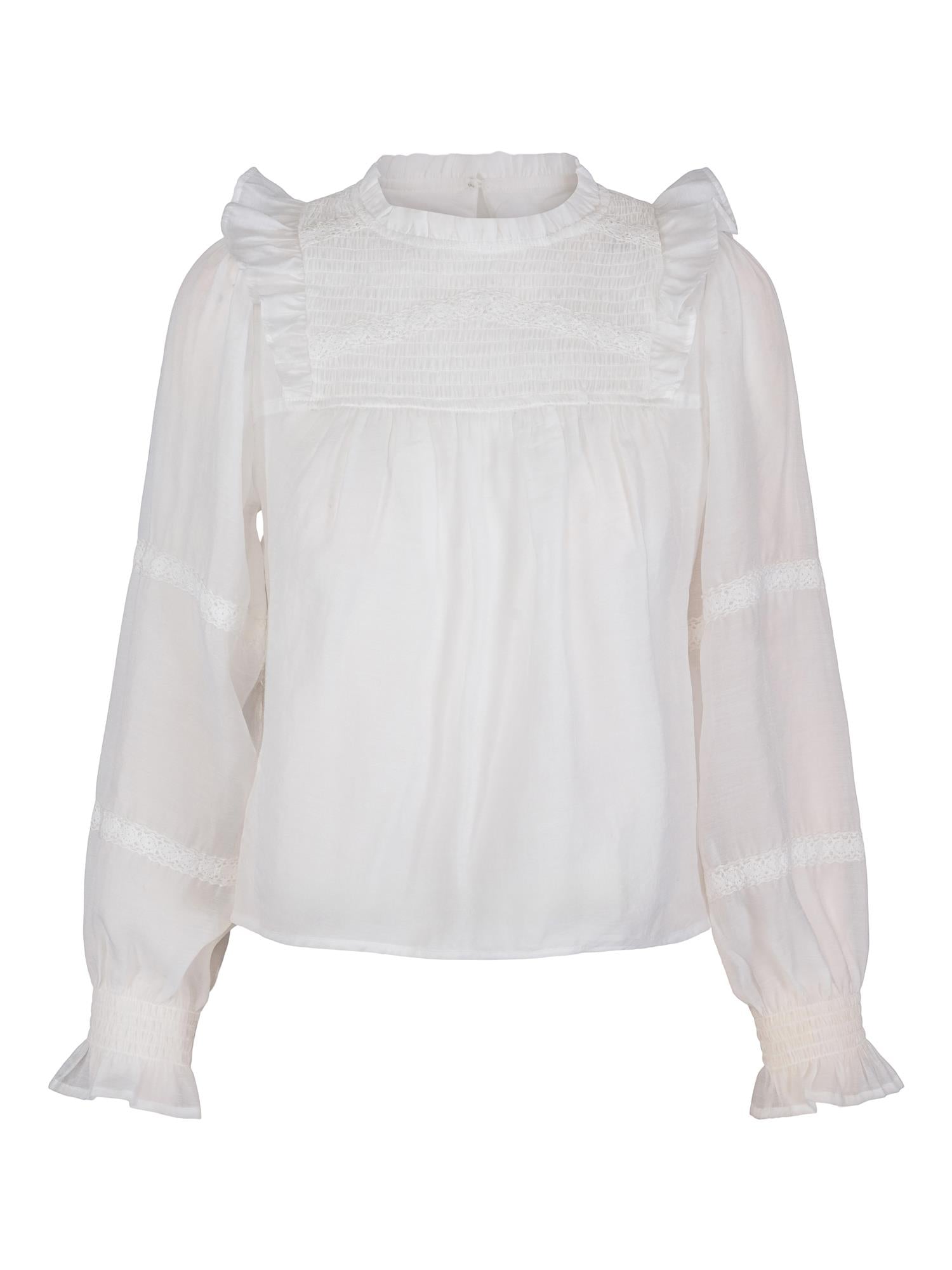 VILJE OG VE Saga Bluse Hvit