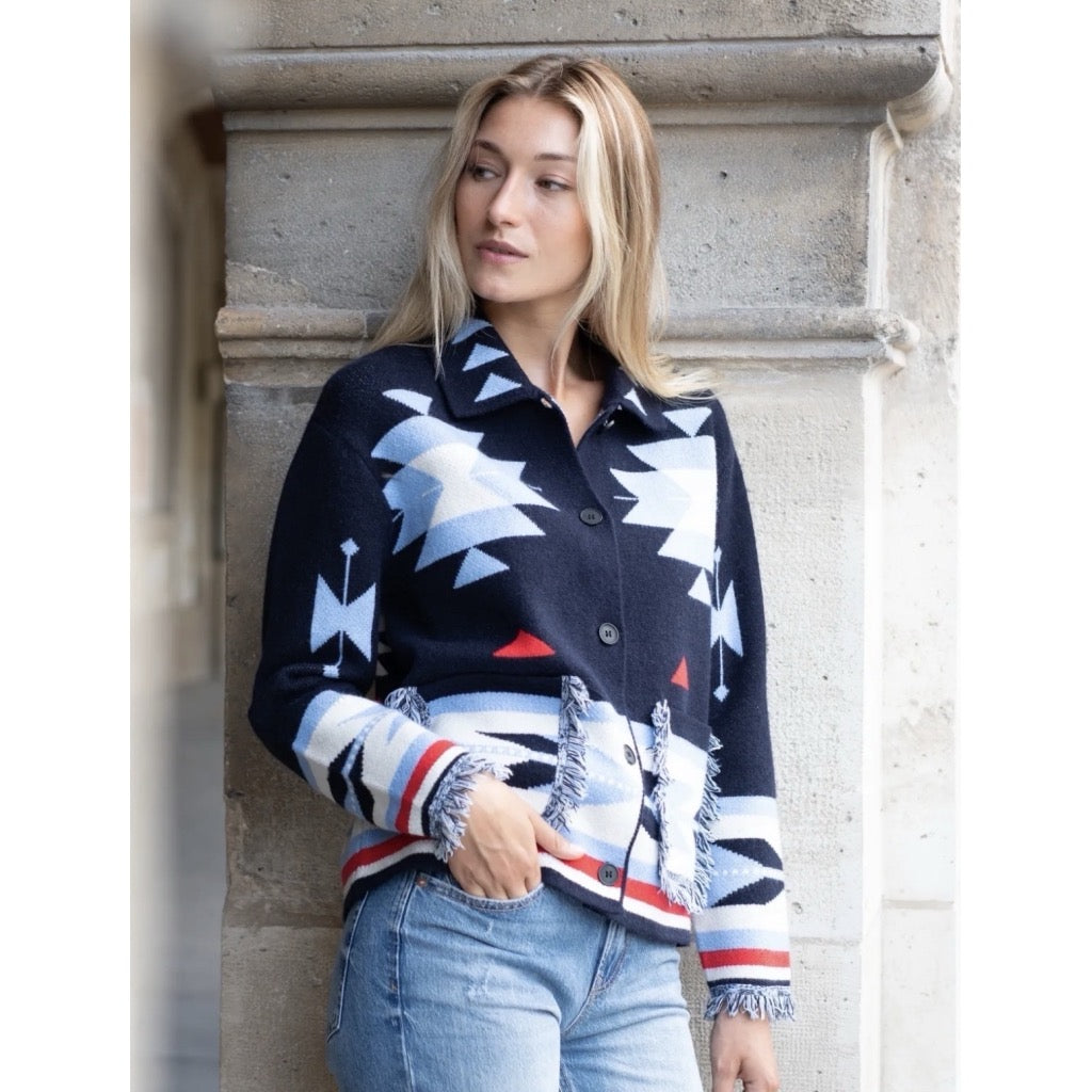 LECOCO Betty Cardigan Navy