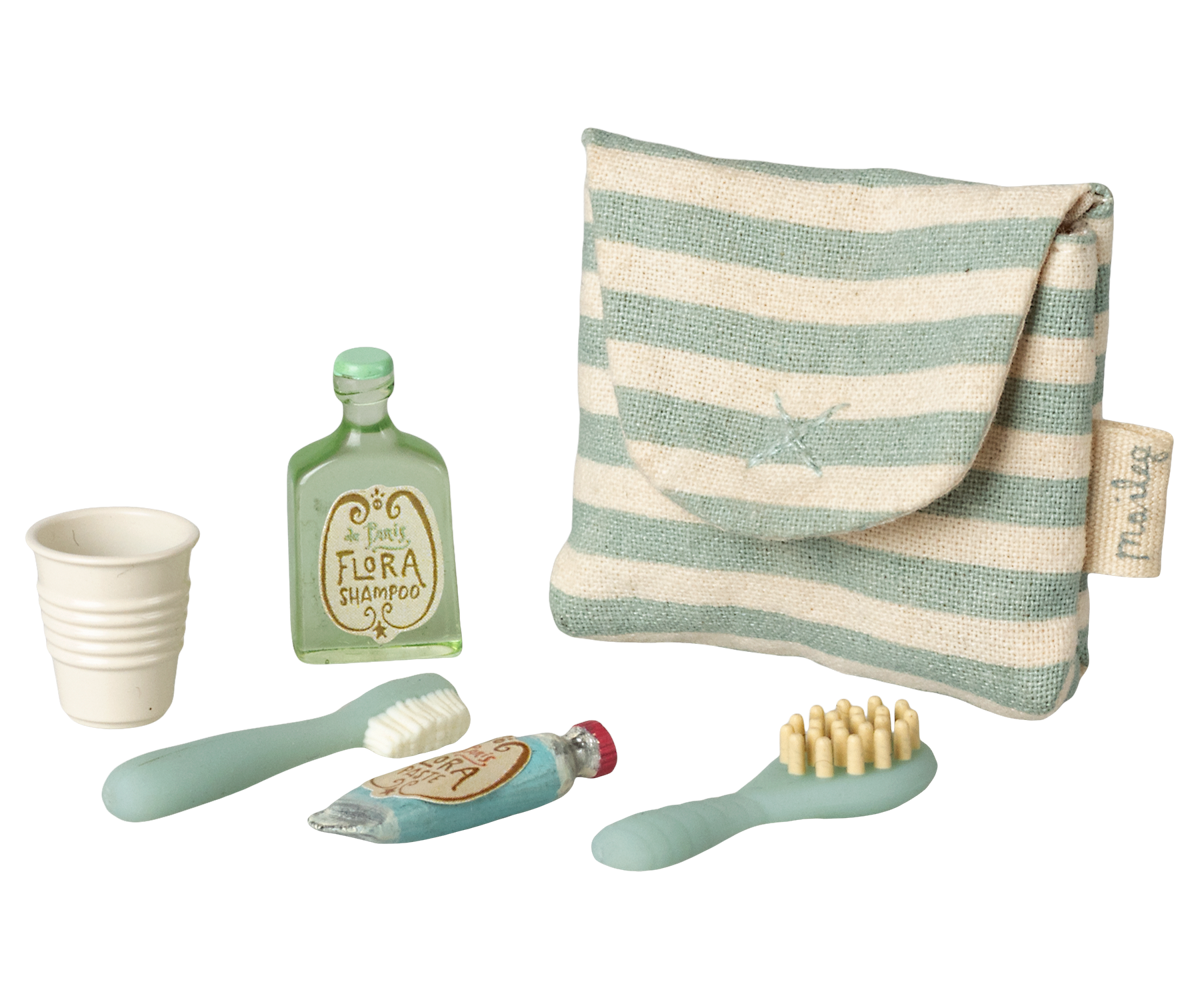 MAILEG Toothbrush set in bag,Mouse