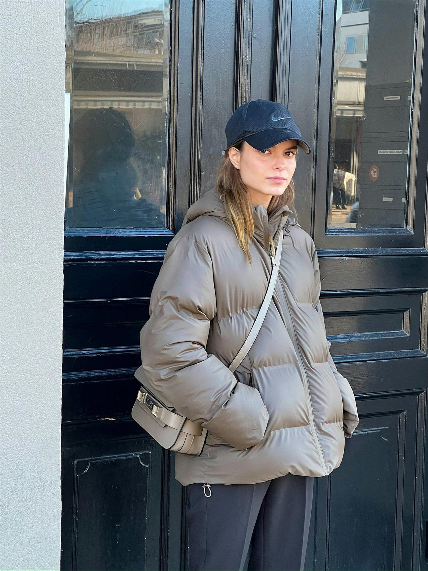 NEO NOIR Fox C Puffer Jacket Dark Taupe