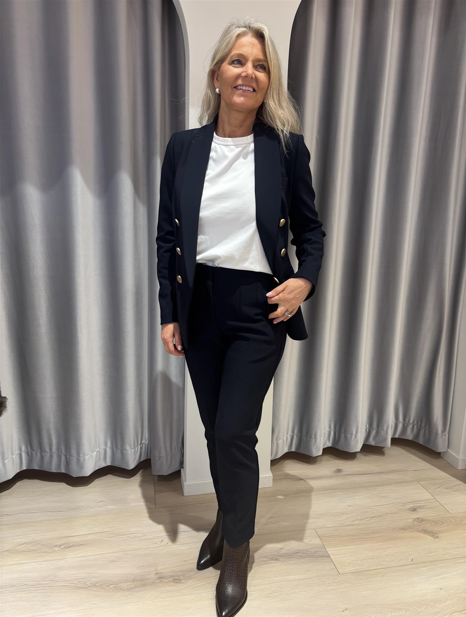 RUE de FEMME Olana Regular Pants Midnight