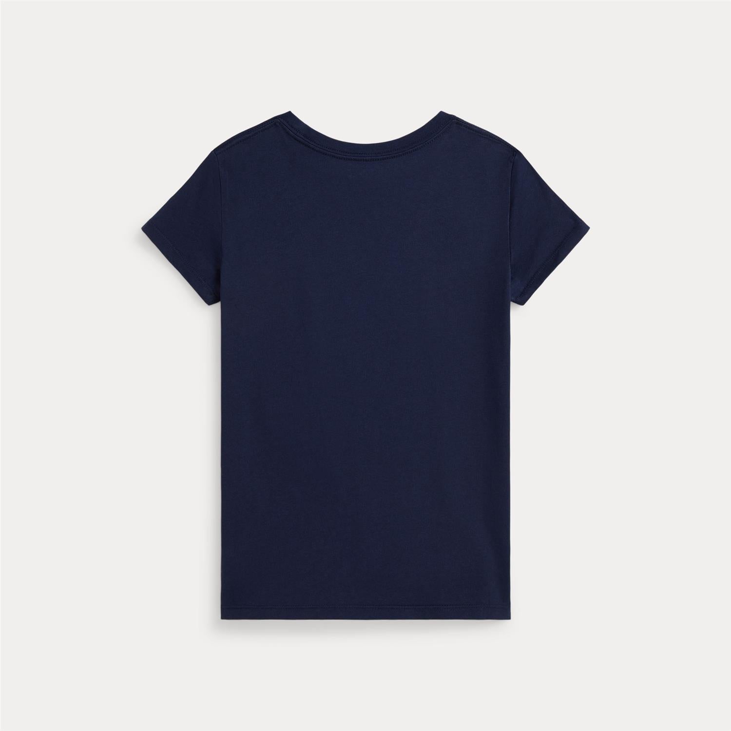 RALPH LAUREN 8-16År T-skjorte Polo Bear,Jente Mørkeblå