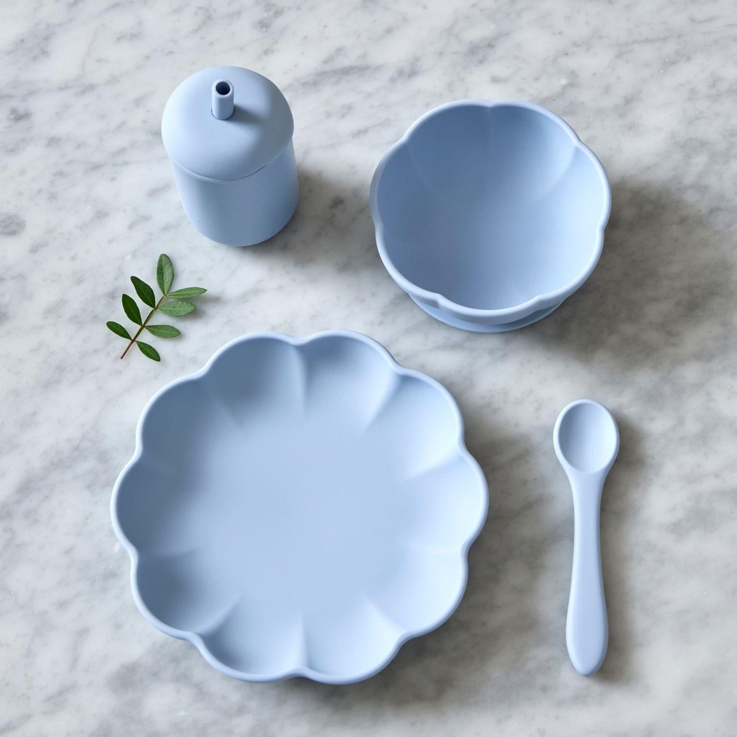 JACK o JUNO Little Poppy Dining Set Lyseblå