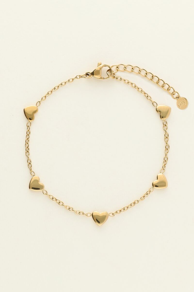 My Jewellery Bracelet with hearts Sølv