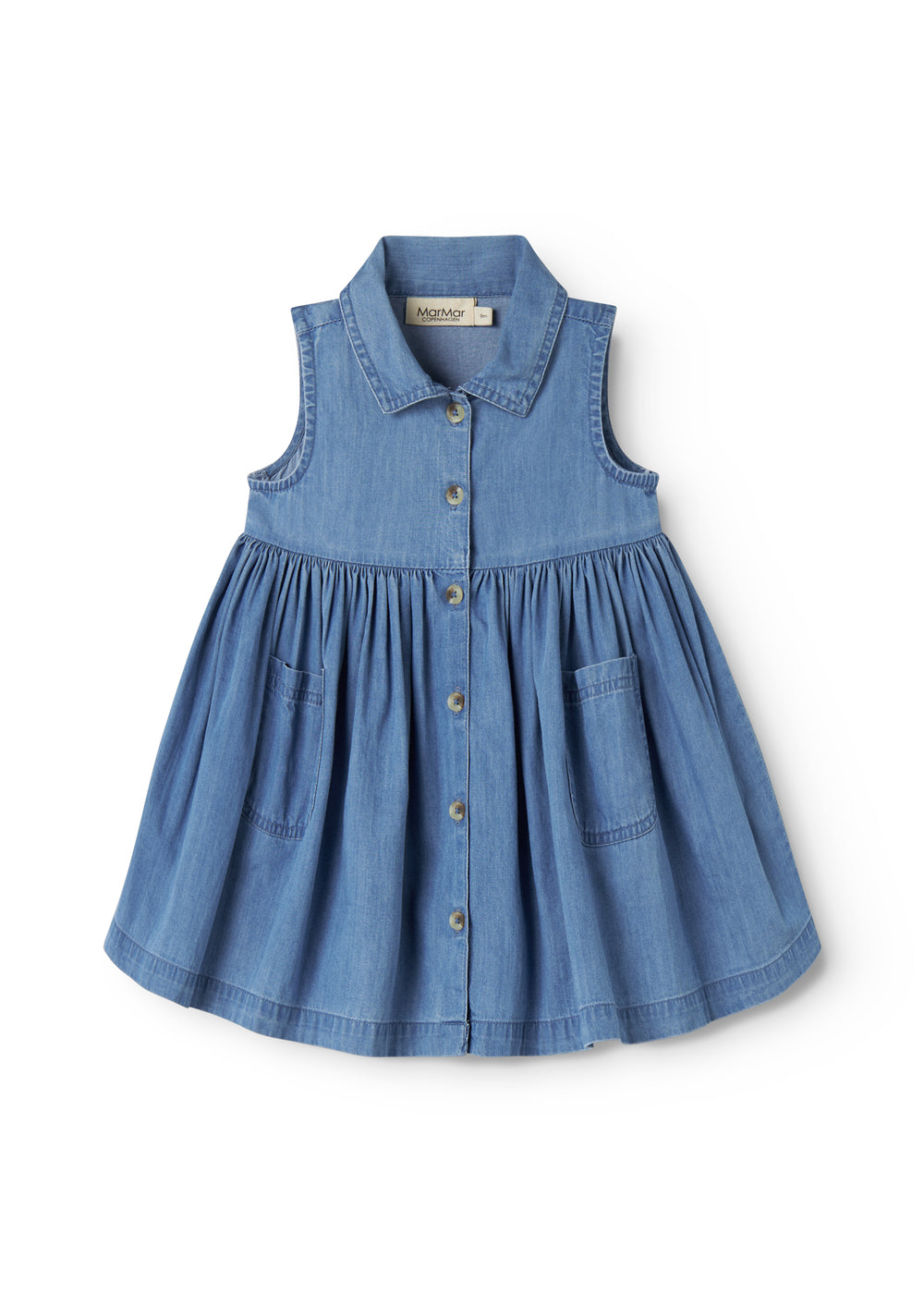 MARMAR COPENHAGEN 0-3ÅR Danal Denim Dress,Baby - Farmor Ingvarda