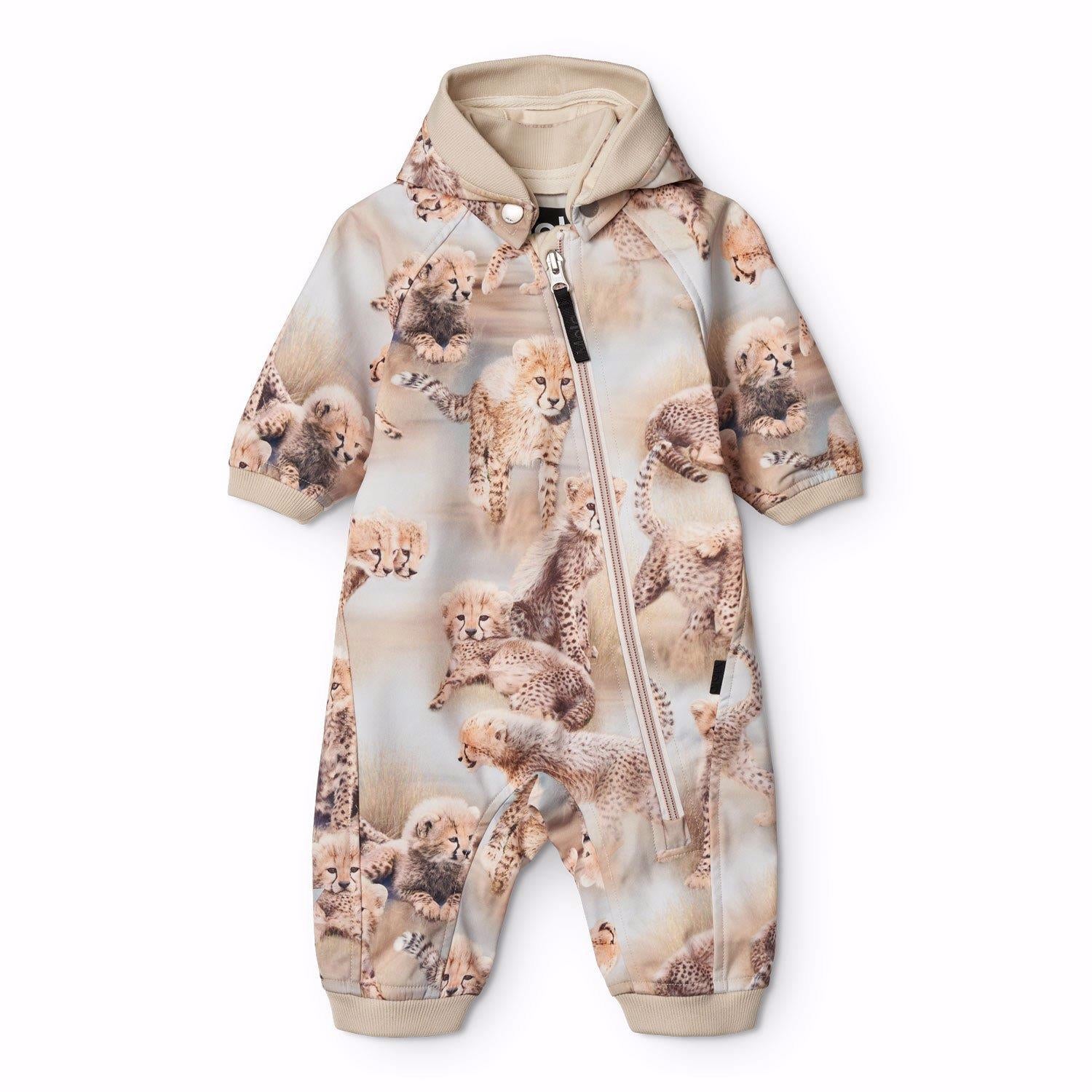 MOLO 0-4ÅR Hill soft shell dress Beige - Farmor Ingvarda
