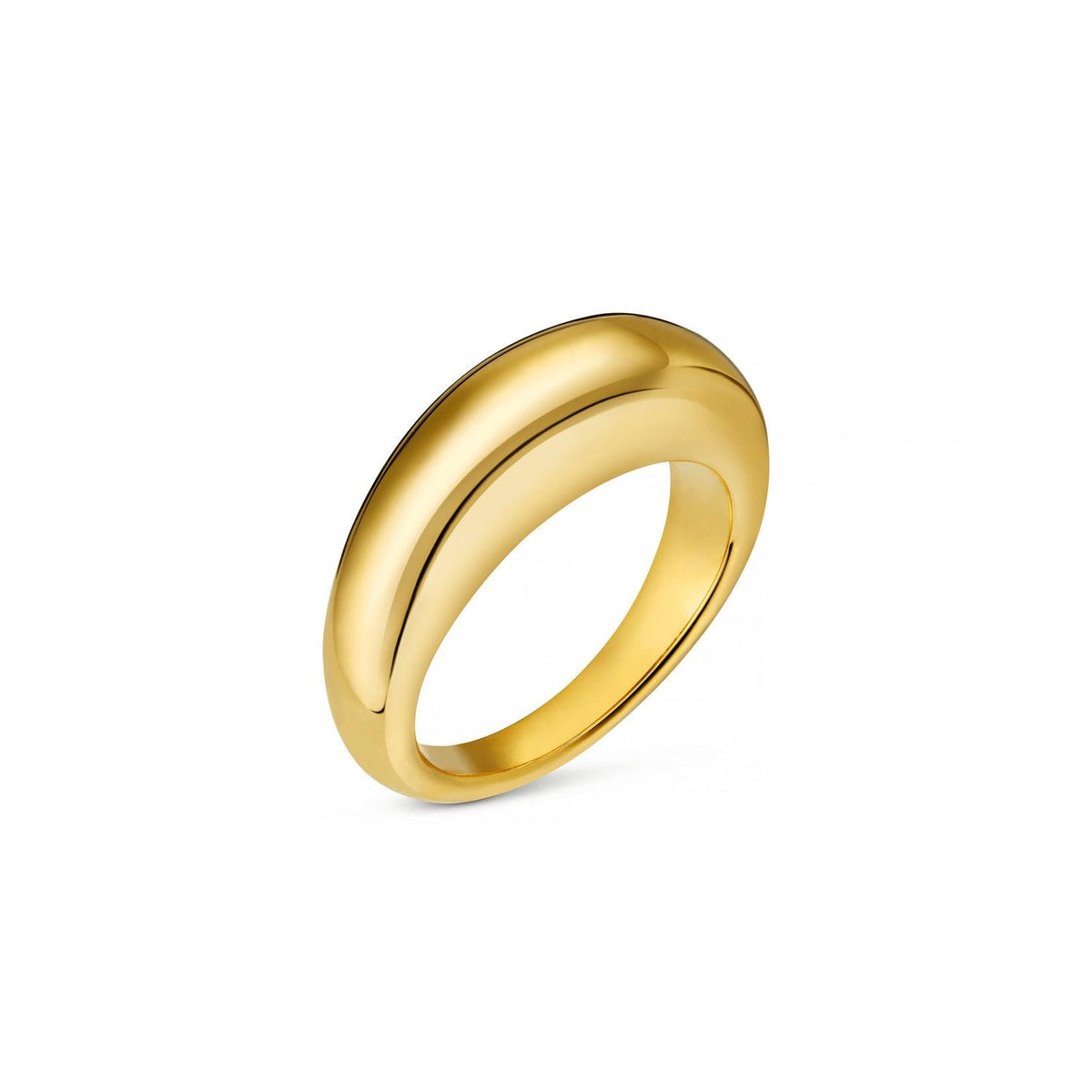 ORELIA Luxe Domed Ring M/L Gold
