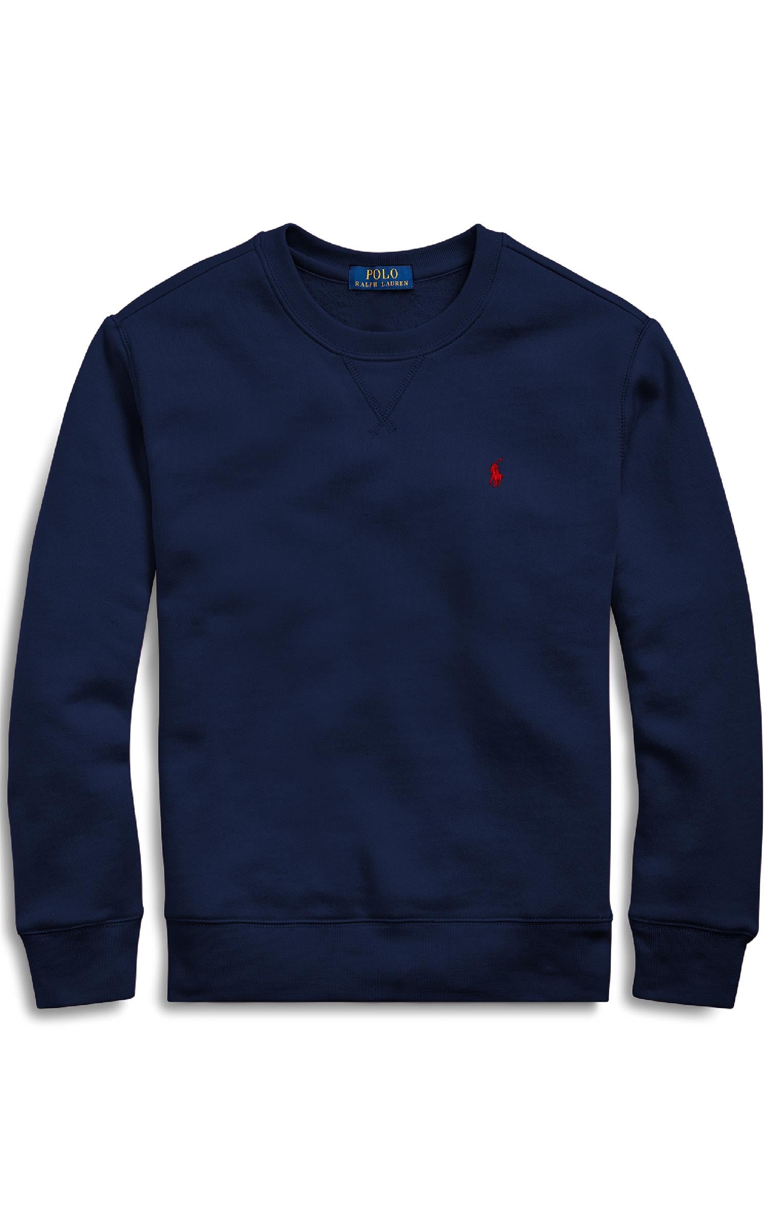 RALPH LAUREN 8-16År LS Crewneck, teens Mørkeblå
