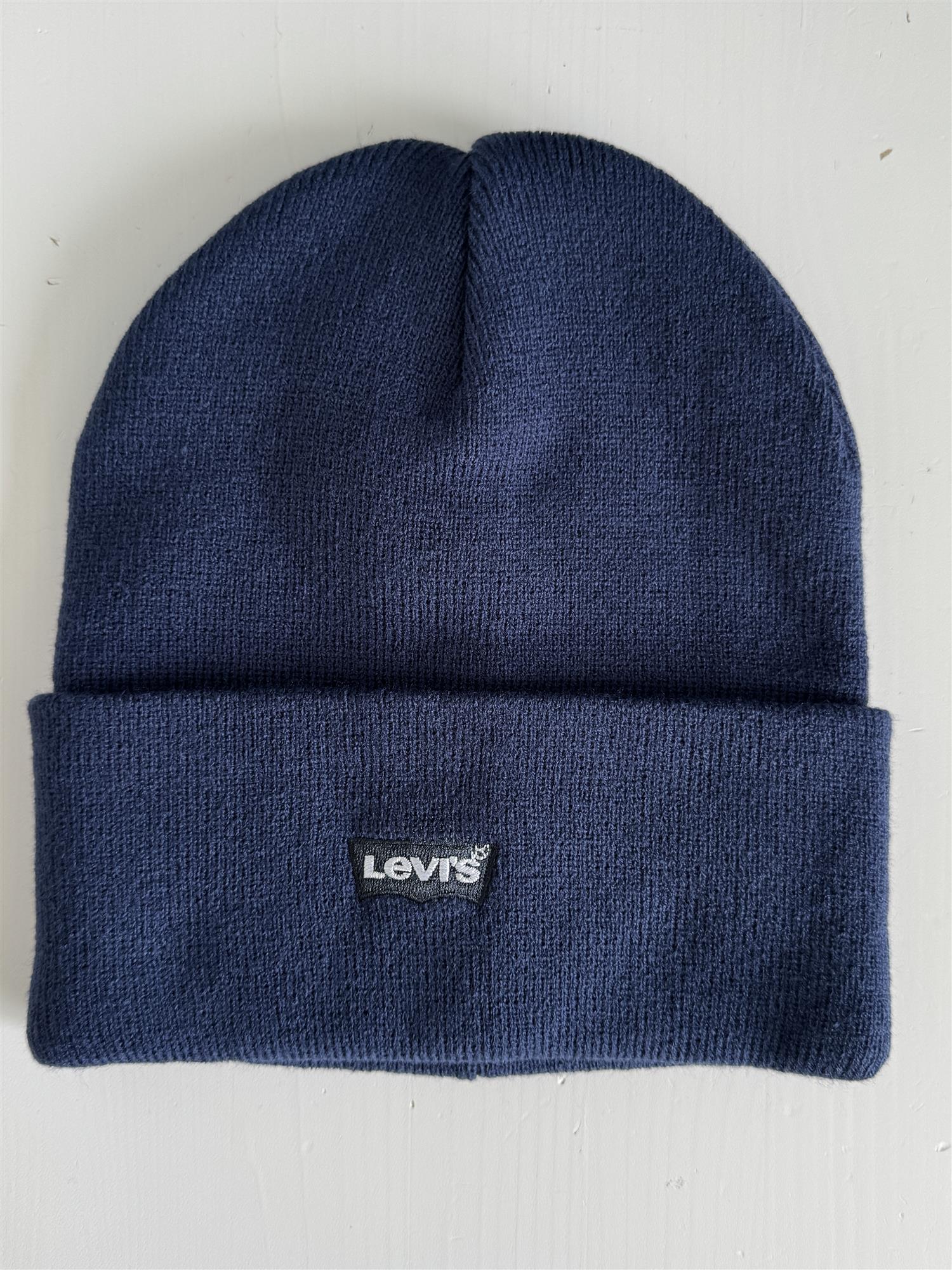 LEVIS Batwing Beanie Blå