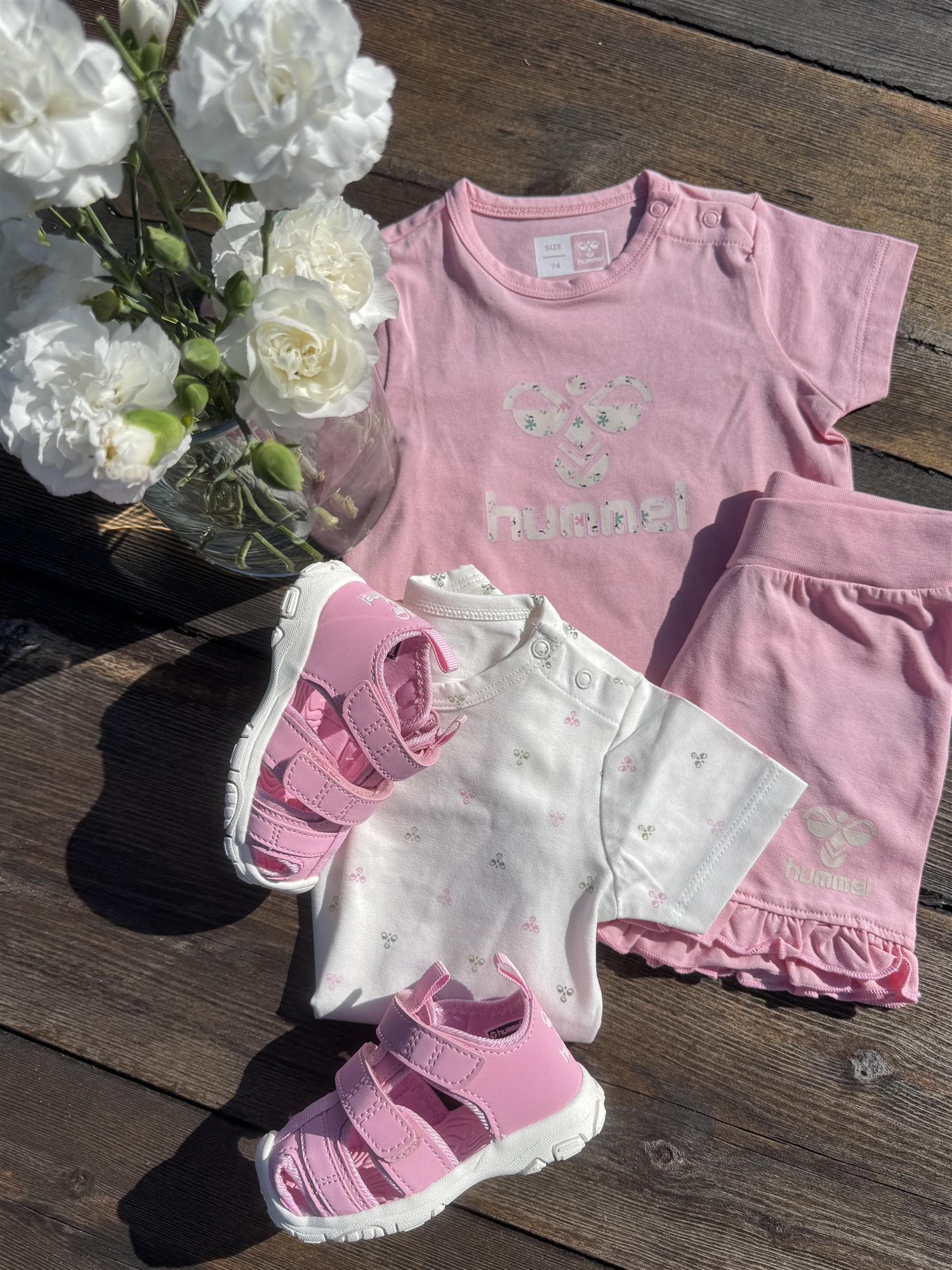 HUMMEL 0-4ÅR Sandal Velcro Rosa - Farmor Ingvarda