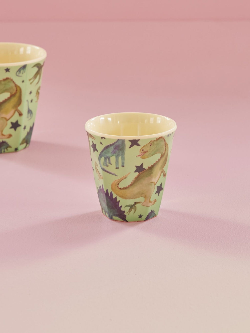RICE Melamine Kids Cup,Dino 160ml Grønn Mix