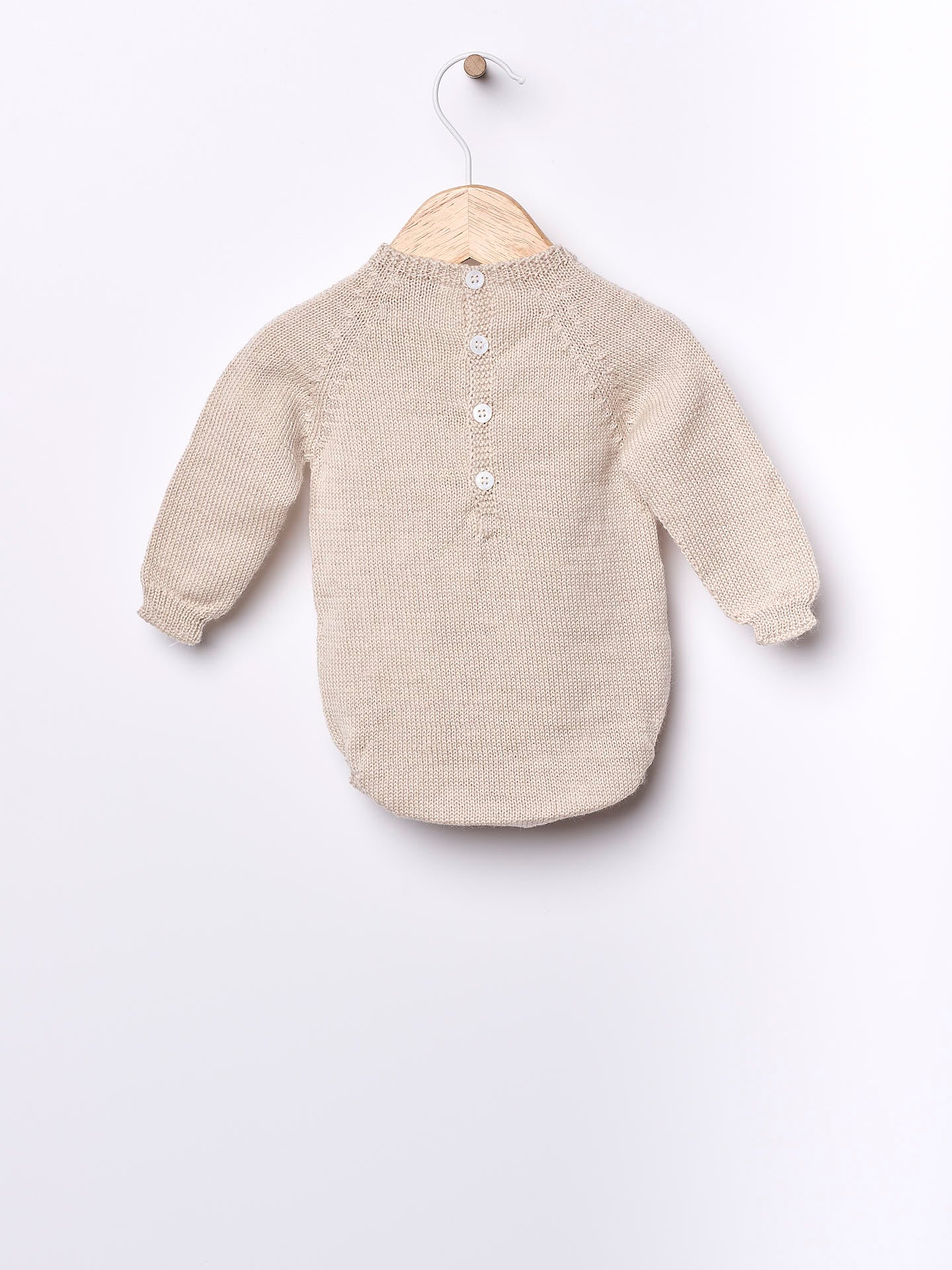 WEDOBLE Strikket Body m/fletter,Ull Beige