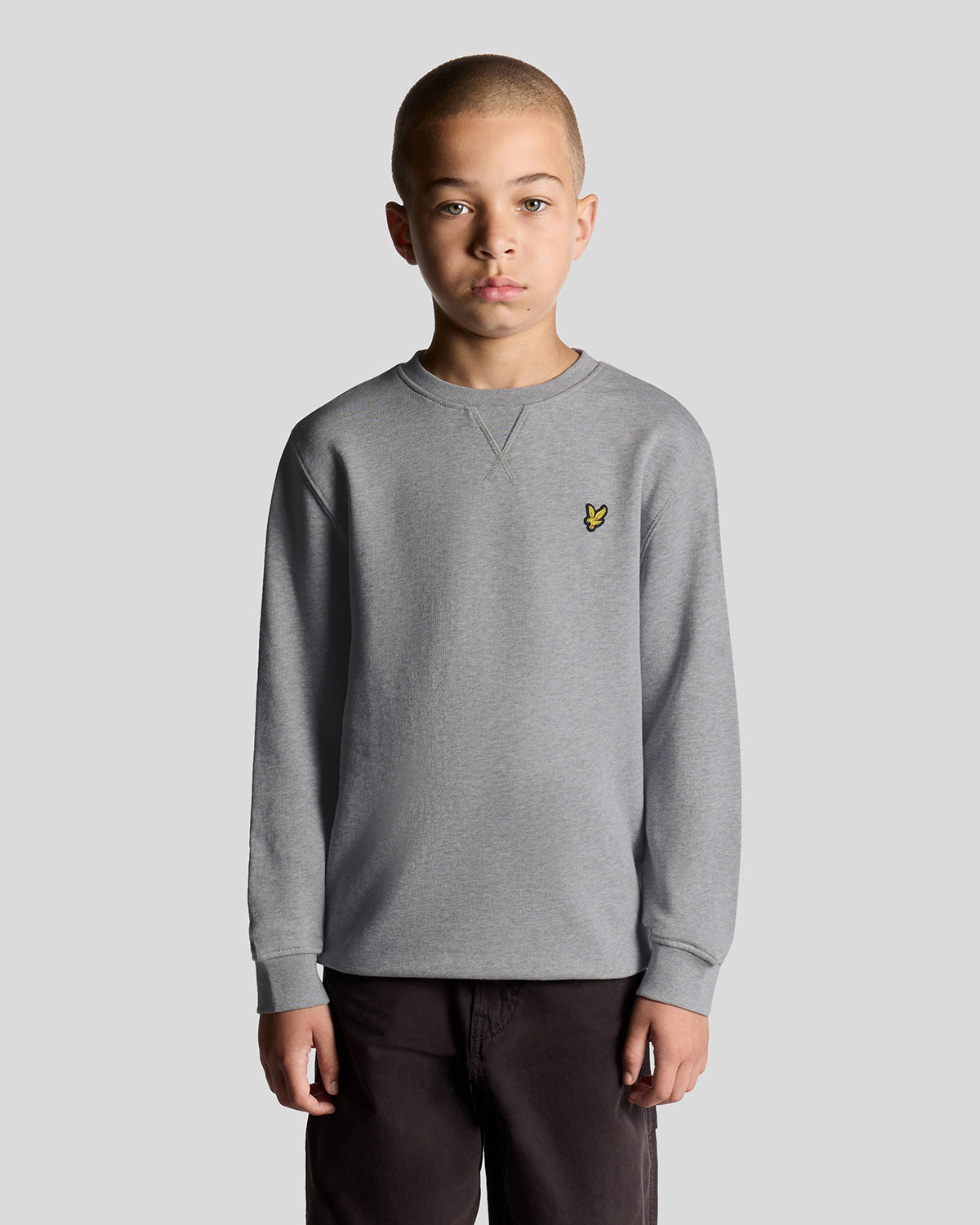 LYLE & SCOTT Crew Neck Sweatshirt Grå Melert