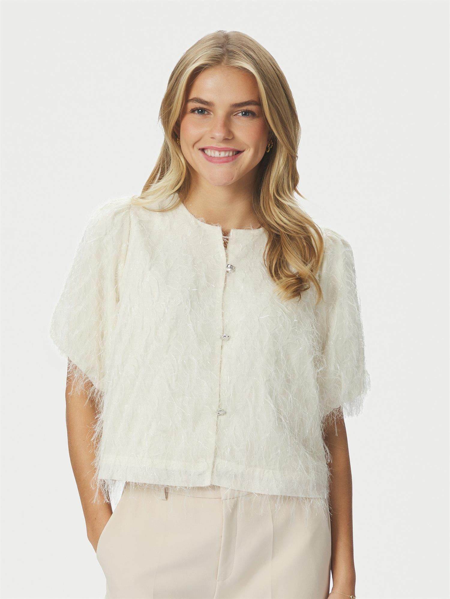 NEO NOIR Aisa Soft Brocade Blouse - Farmor Ingvarda