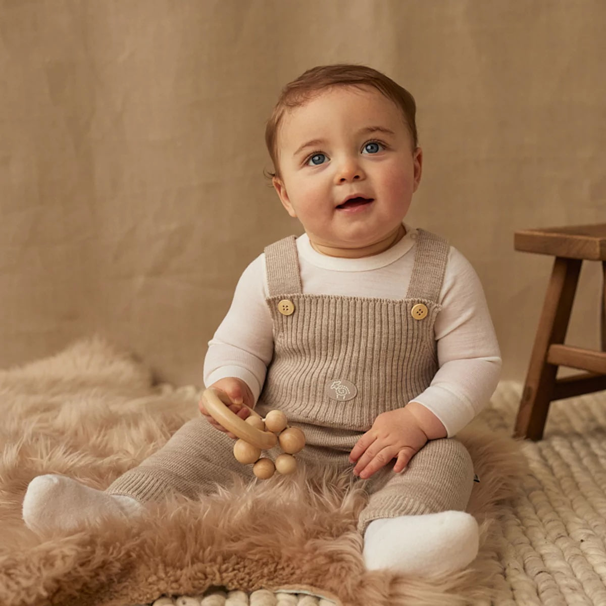LILLELAM Seledress Baby Natur Lys Beige