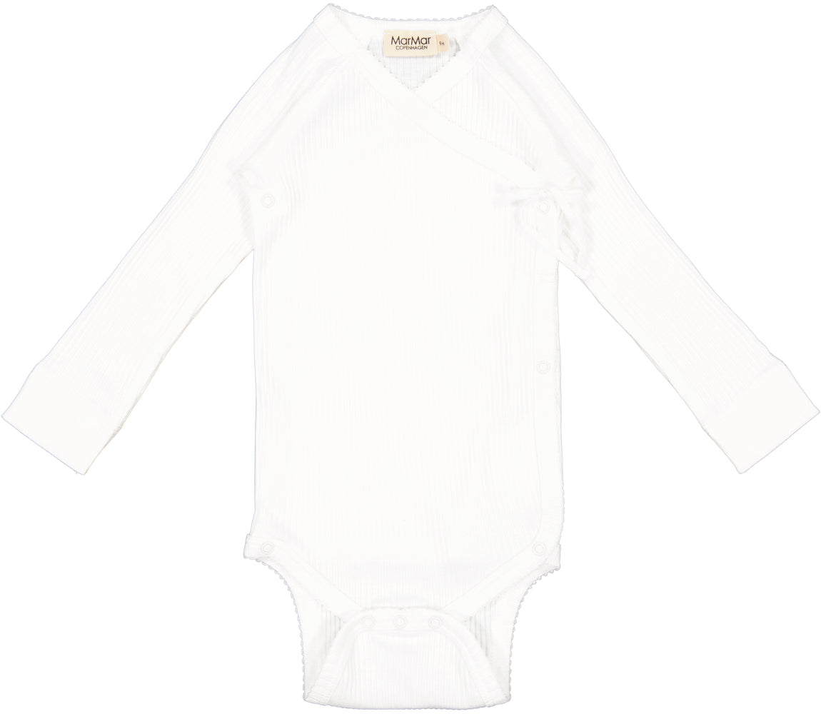 MARMAR COPENHAGEN Body Mini Rib ls,Newborn Hvit