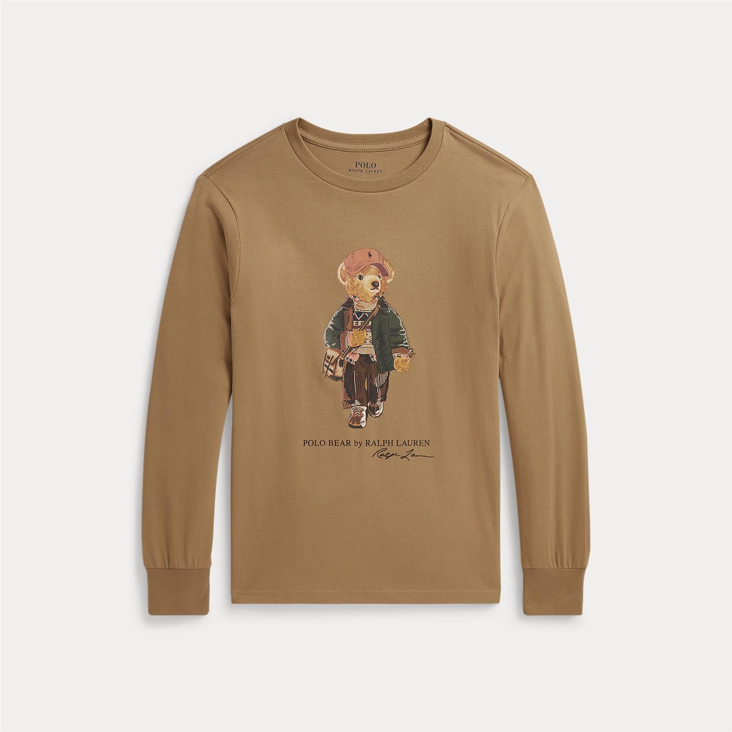 RALPH LAUREN 8-16År Polo Bear Longsleeve Camel