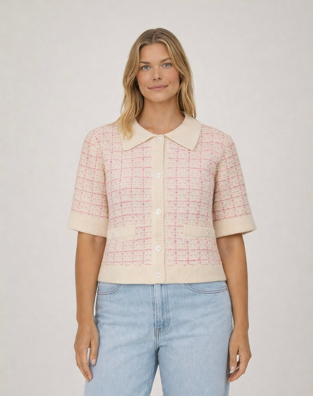 YAS Yaslivia Short Knit Cardigan Rose - Farmor Ingvarda