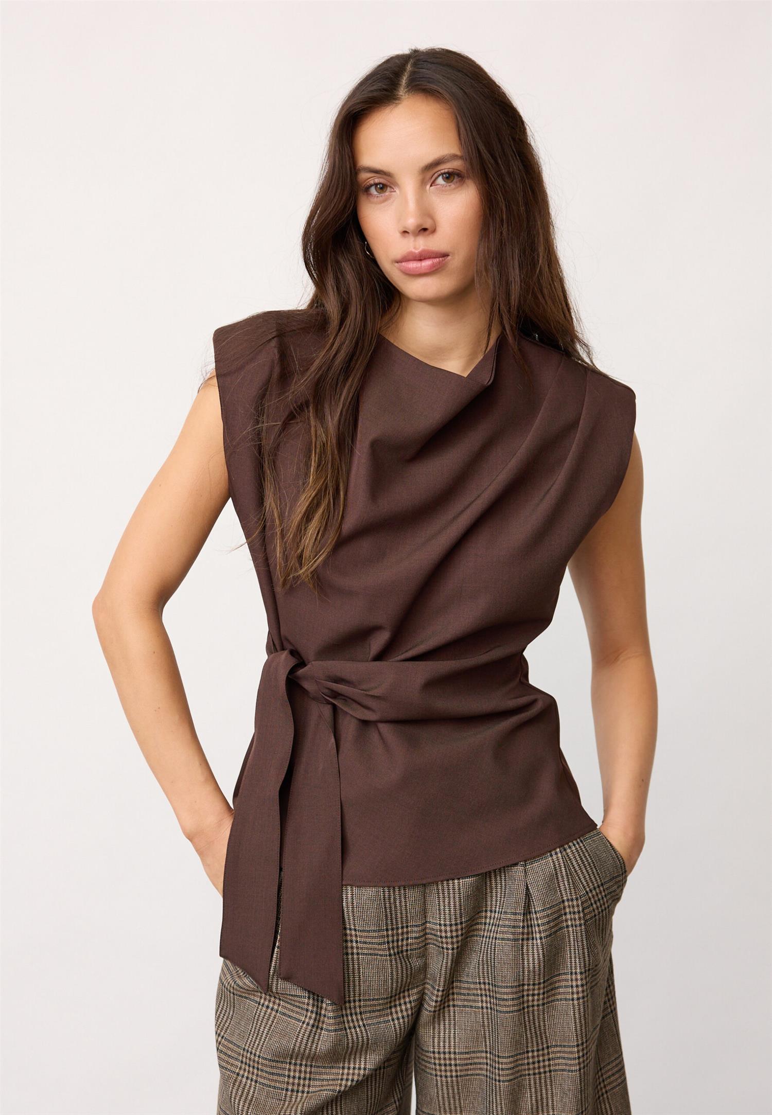 CO´ COUTURE Luna Pleat Top
