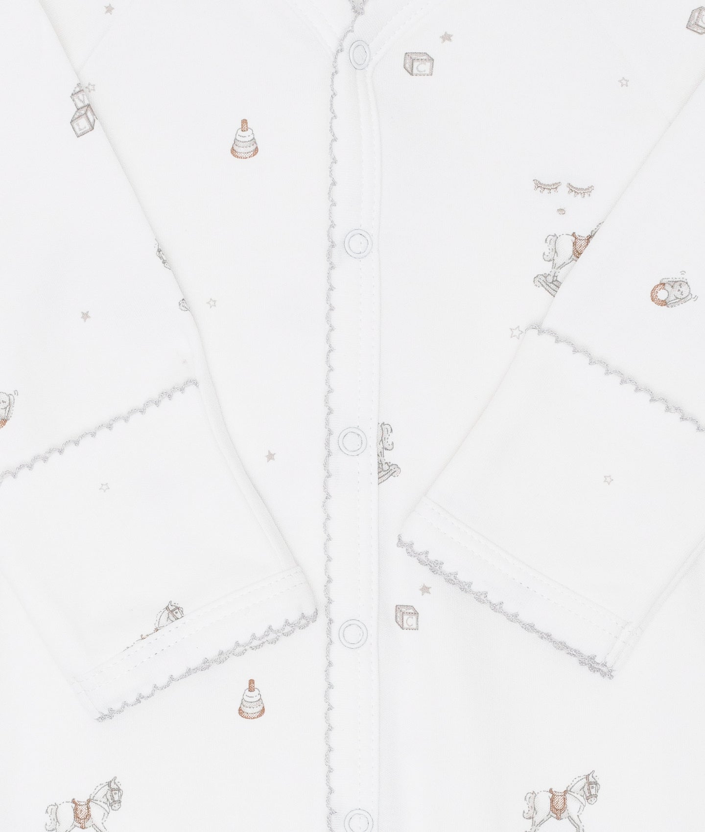 LIVLY Rocking Horse Simplicity Footie Hvit