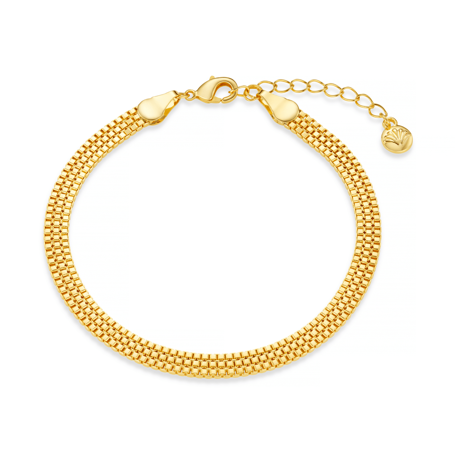 ORELIA Flat box chain bracelet - Farmor Ingvarda